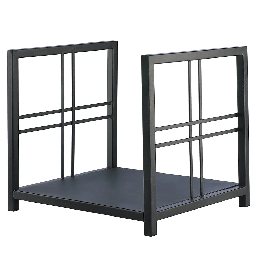 Preston Fireplace Log Holder in Vintage Iron