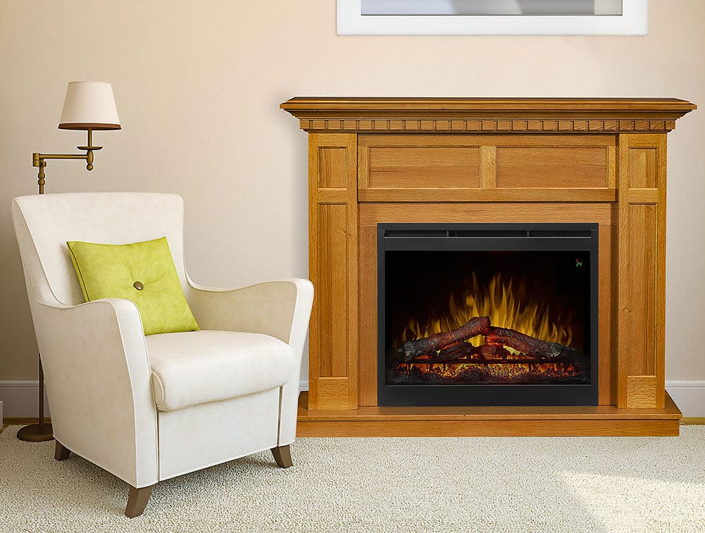 Wilson Electric Fireplace Mantel Package in Rift Oak