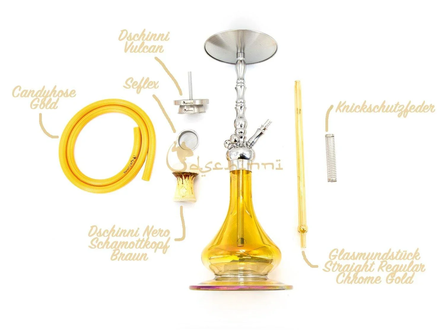 Dschinni Botan Amber Hookah Set