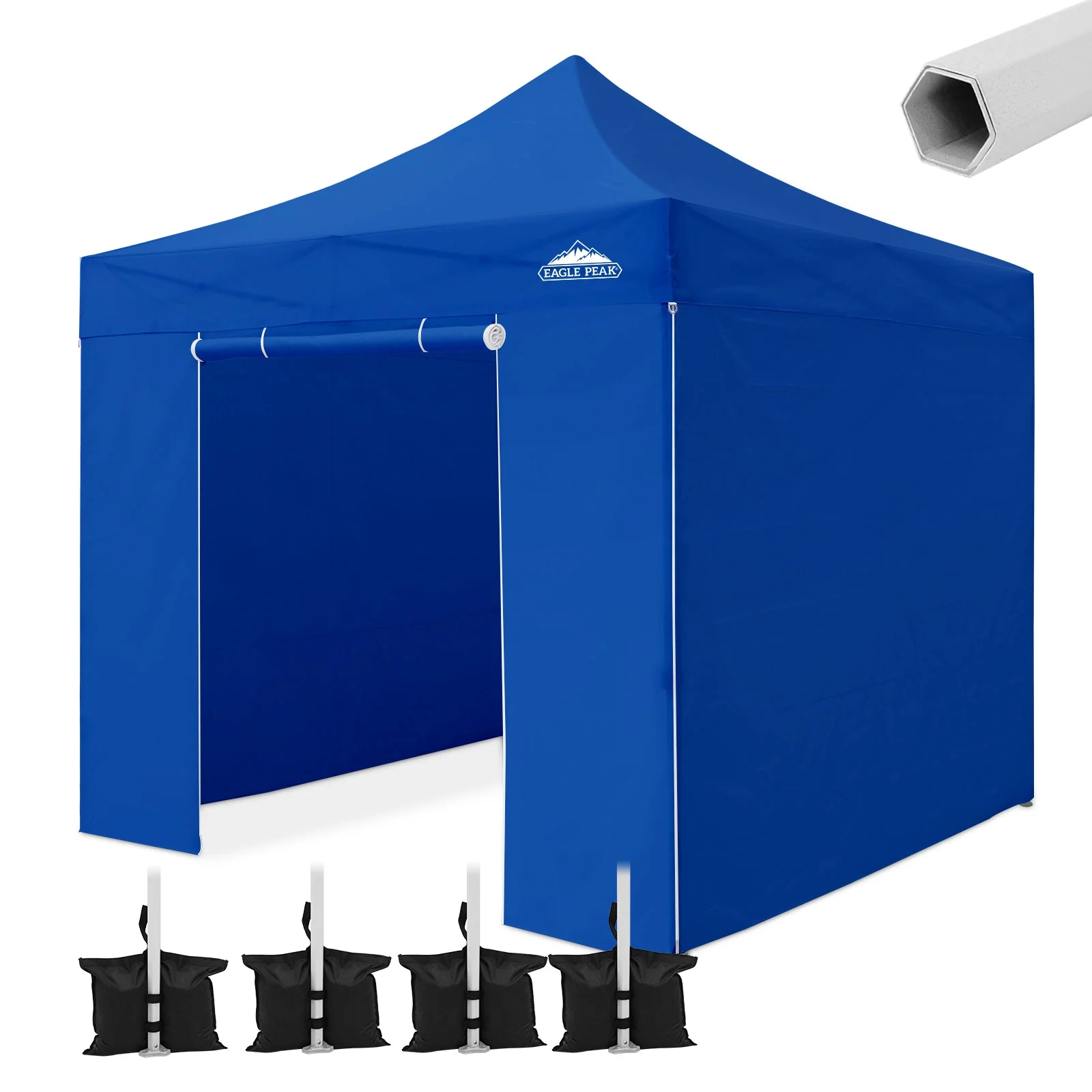10x10 Heavy Duty Pop up Commercial Canopy with Removable Sidewalls