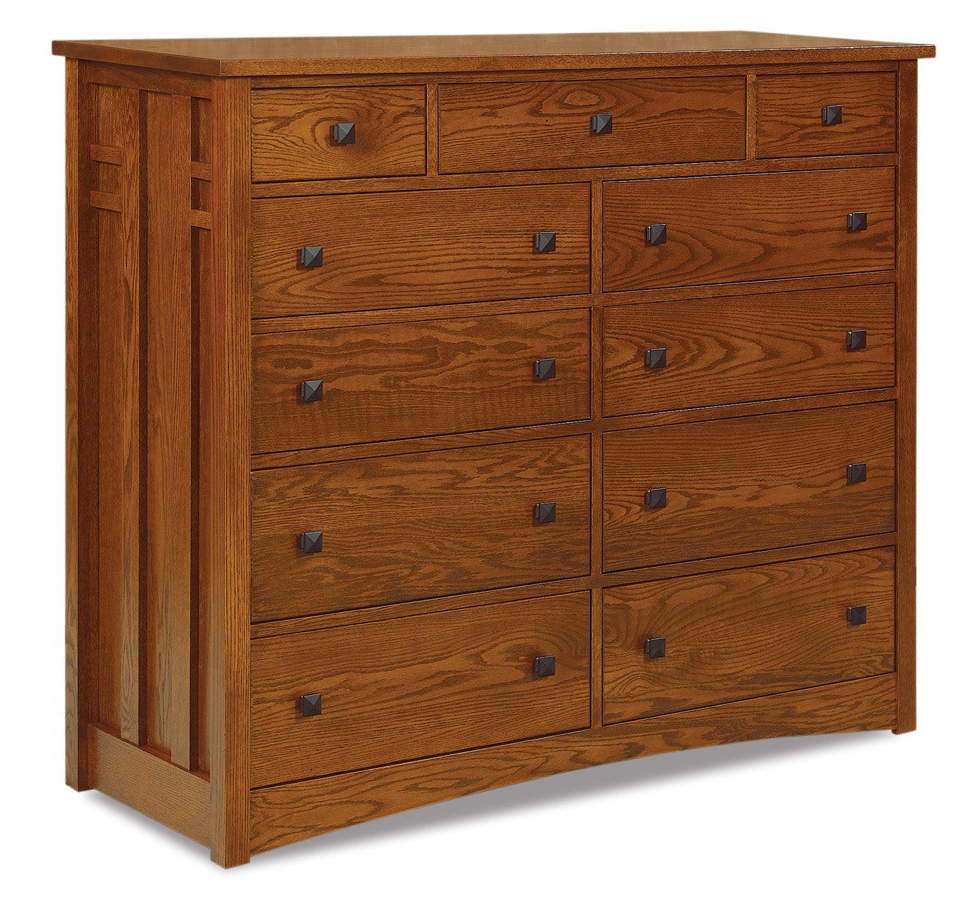 Amish Kascade Eleven Drawer Double Chest
