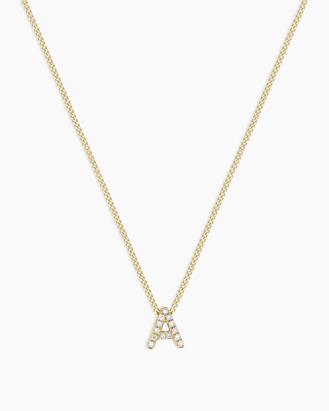 Diamond Alphabet Necklace