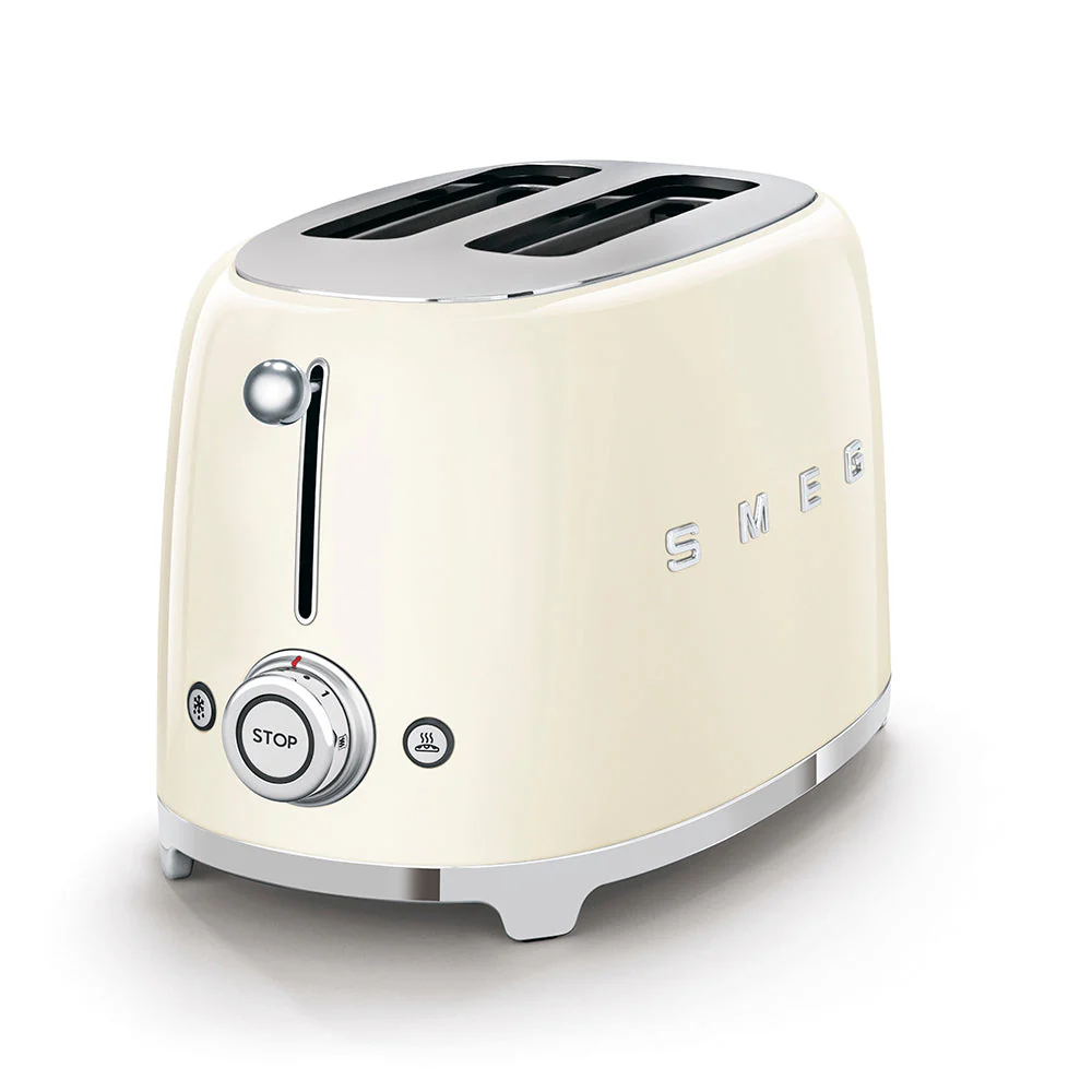 Smeg 50's Retro Style 2 Slice Toaster | Cream