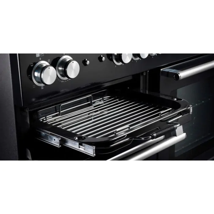 Rangemaster Nexus 110cm Dual Fuel Range Cooker | Black | NEX110DFFBL/C