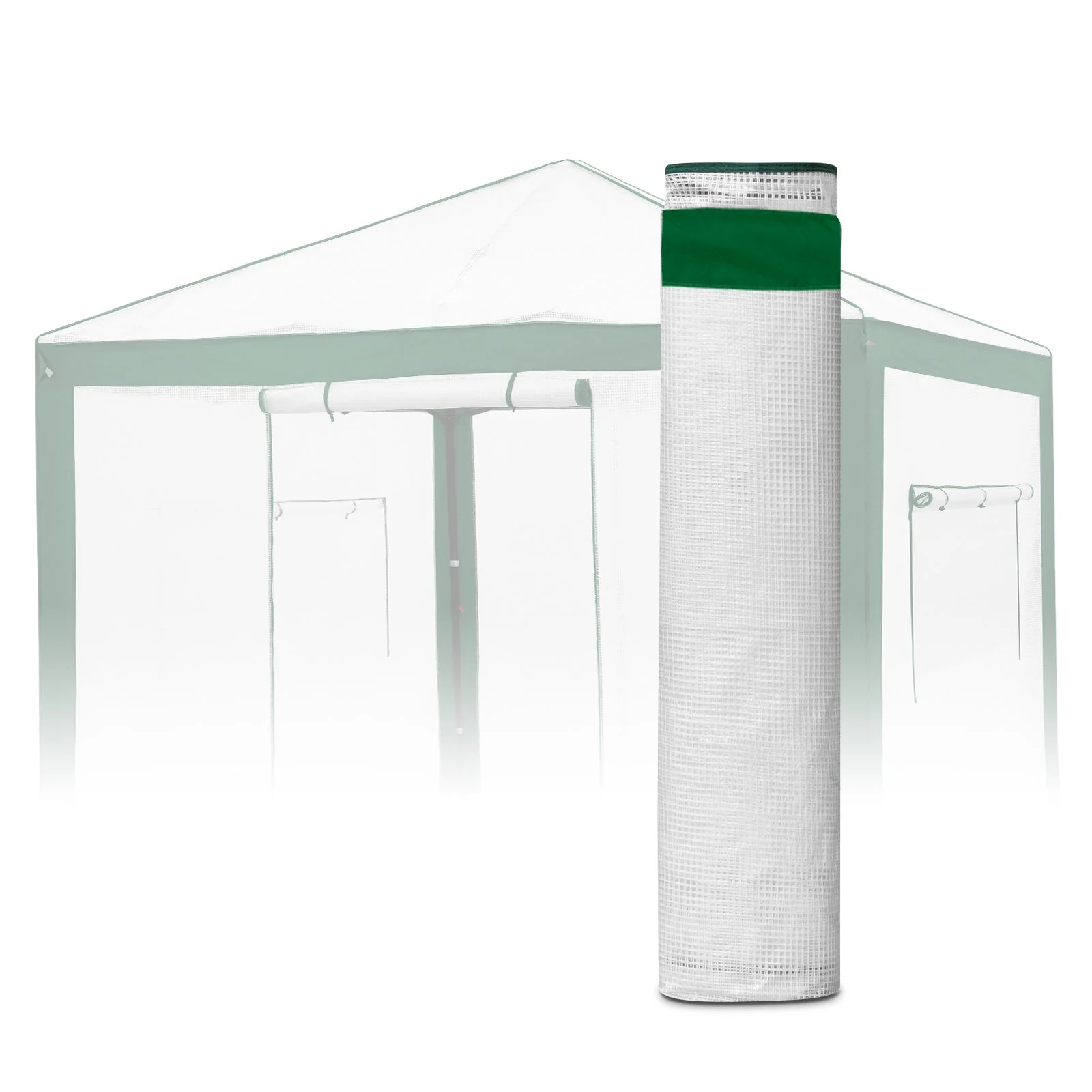 10X10 Replacement Top cover of Walk in Greenhouse with Polyester Reinforced Corners