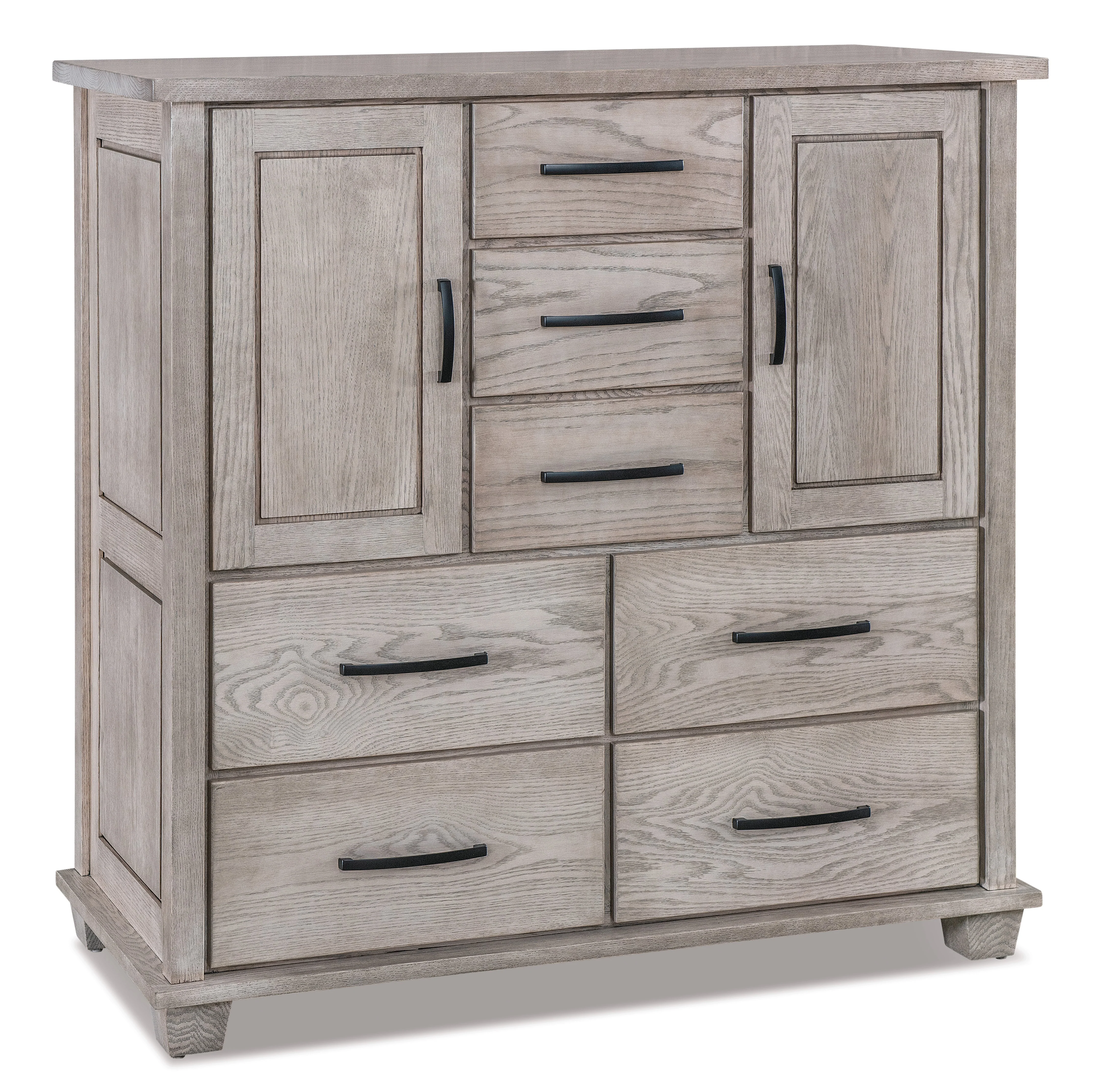 Amish Monarch Seven Drawer Two Door His & Hers Chest