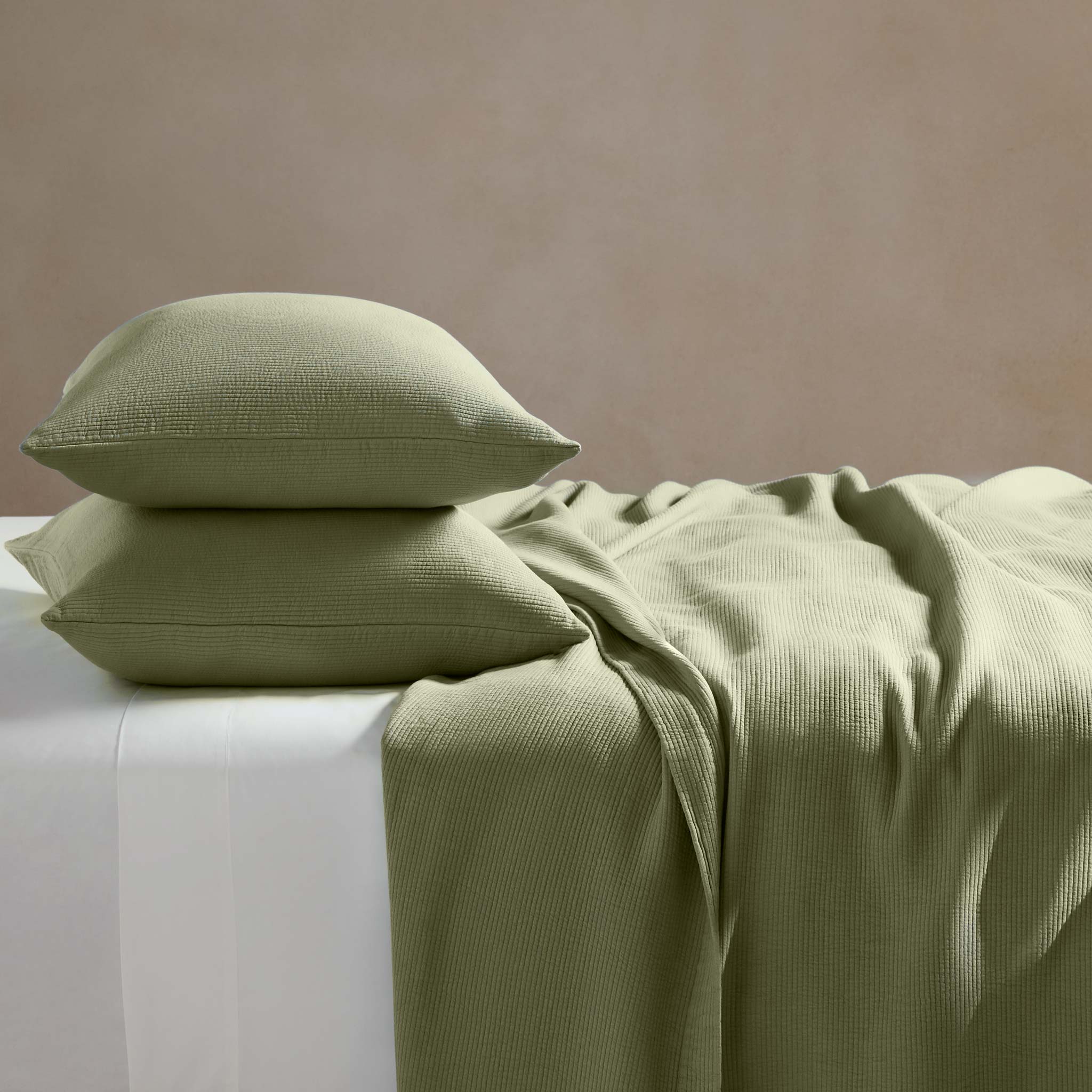 Ribbed Matelasse Sham Set