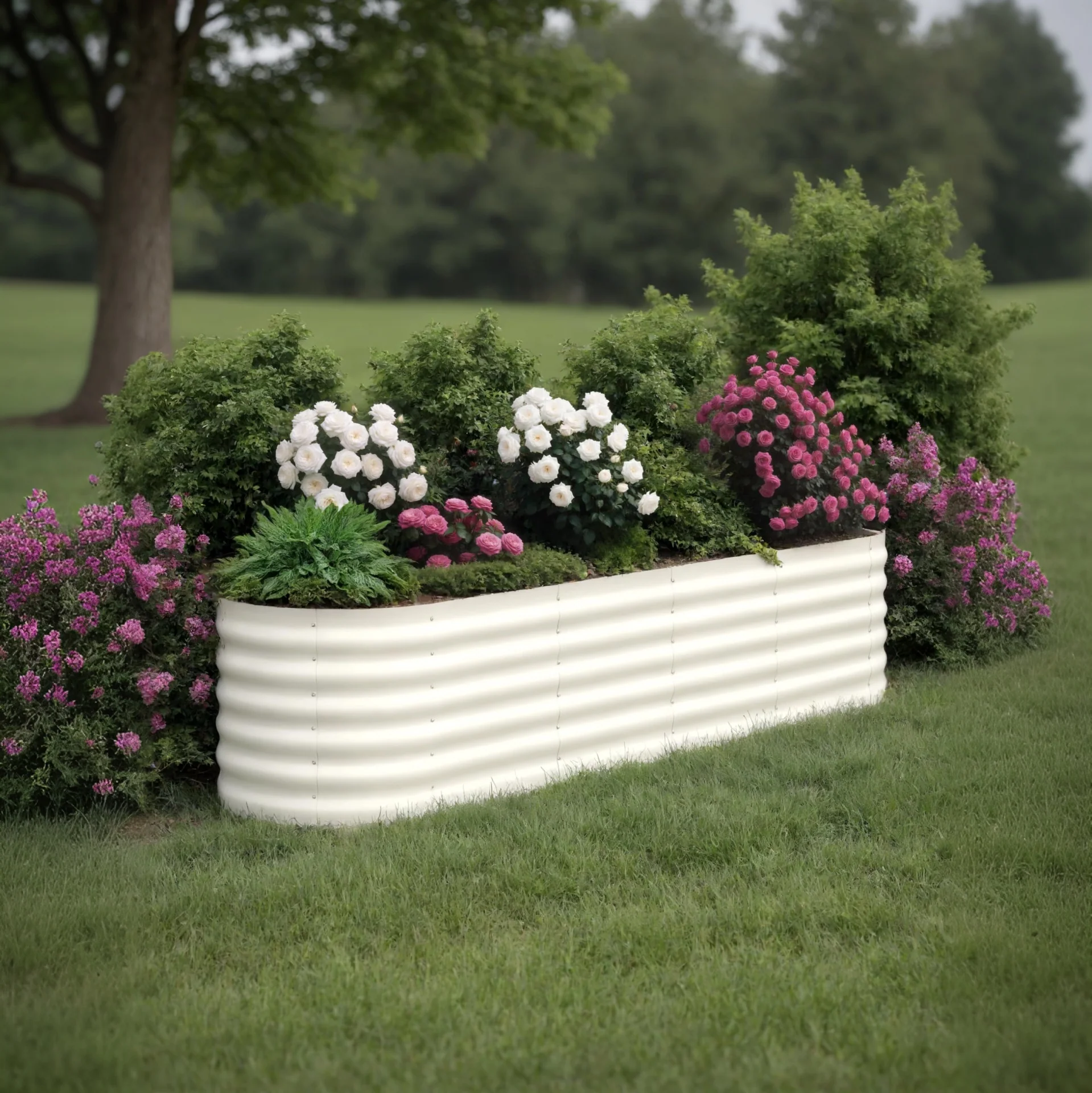 Garvee 2-Pack Raised Garden Beds 8x2x1.5ft – Galvanized Steel, Rust-Resistant, Easy Assembly, Open-Bottom, for Vegetables & Flowers