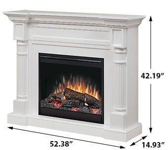 Winston Electric Fireplace Mantel Package in White