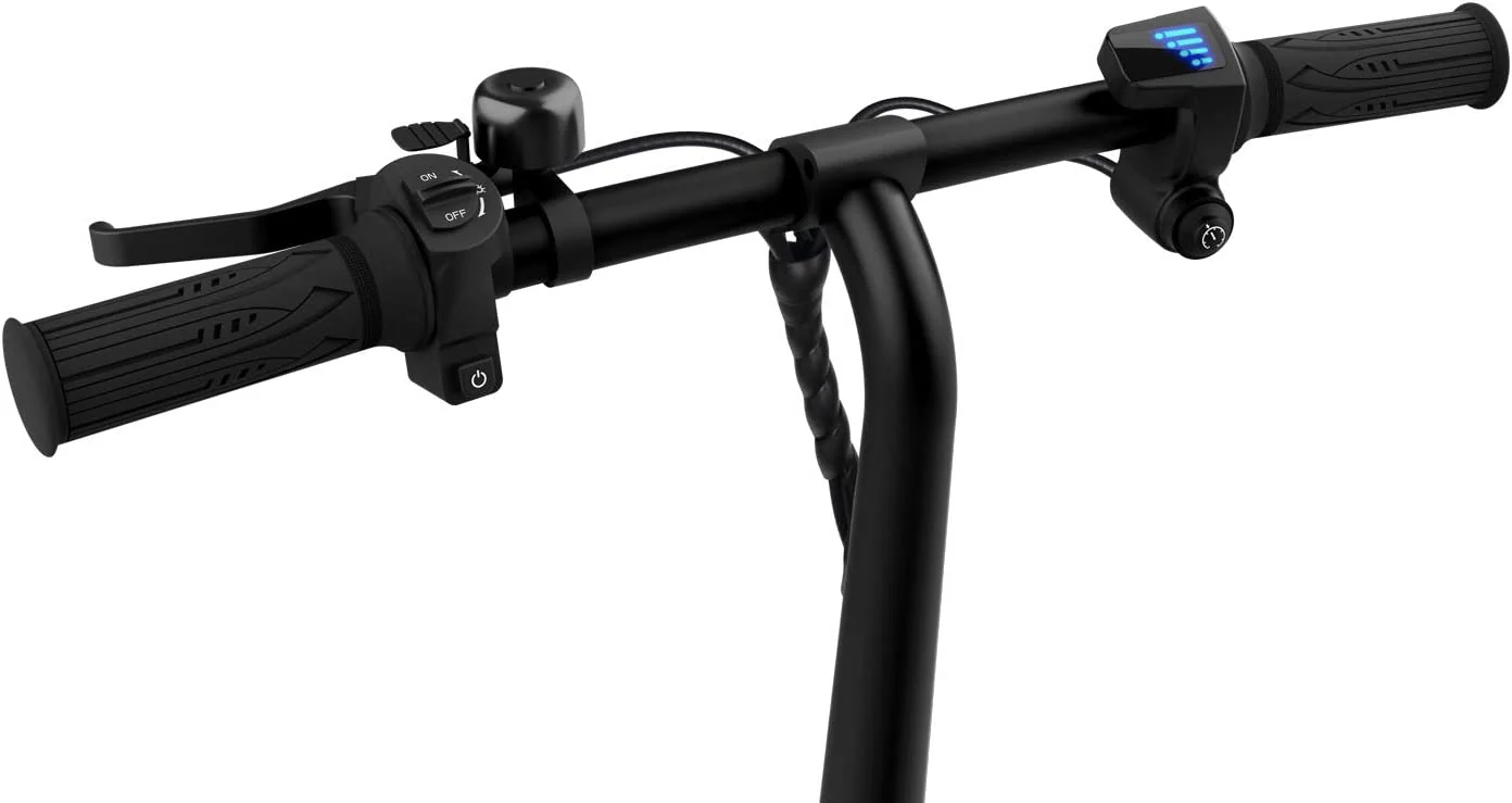 Folding Electric Ride On, Easy-Folding Built-In Carrying Handle, Lightweight Frame, LED Headlight, Rechargeable Battery, Ages 12+