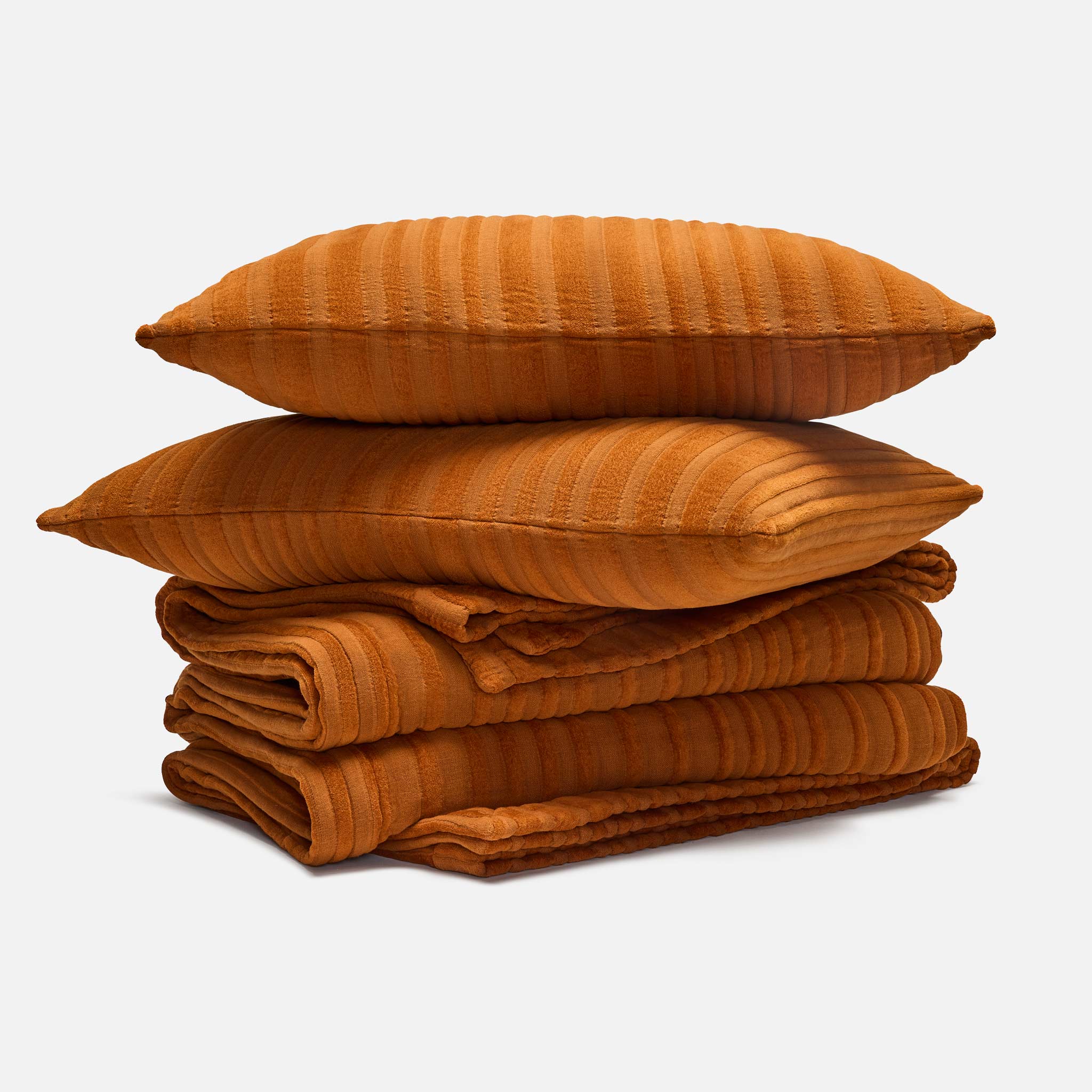 Cozy Ribbed Quilt Set