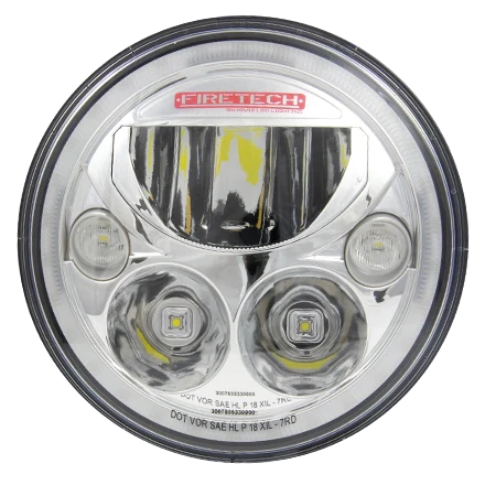 Firetech 7鈥?Round LED Headlight