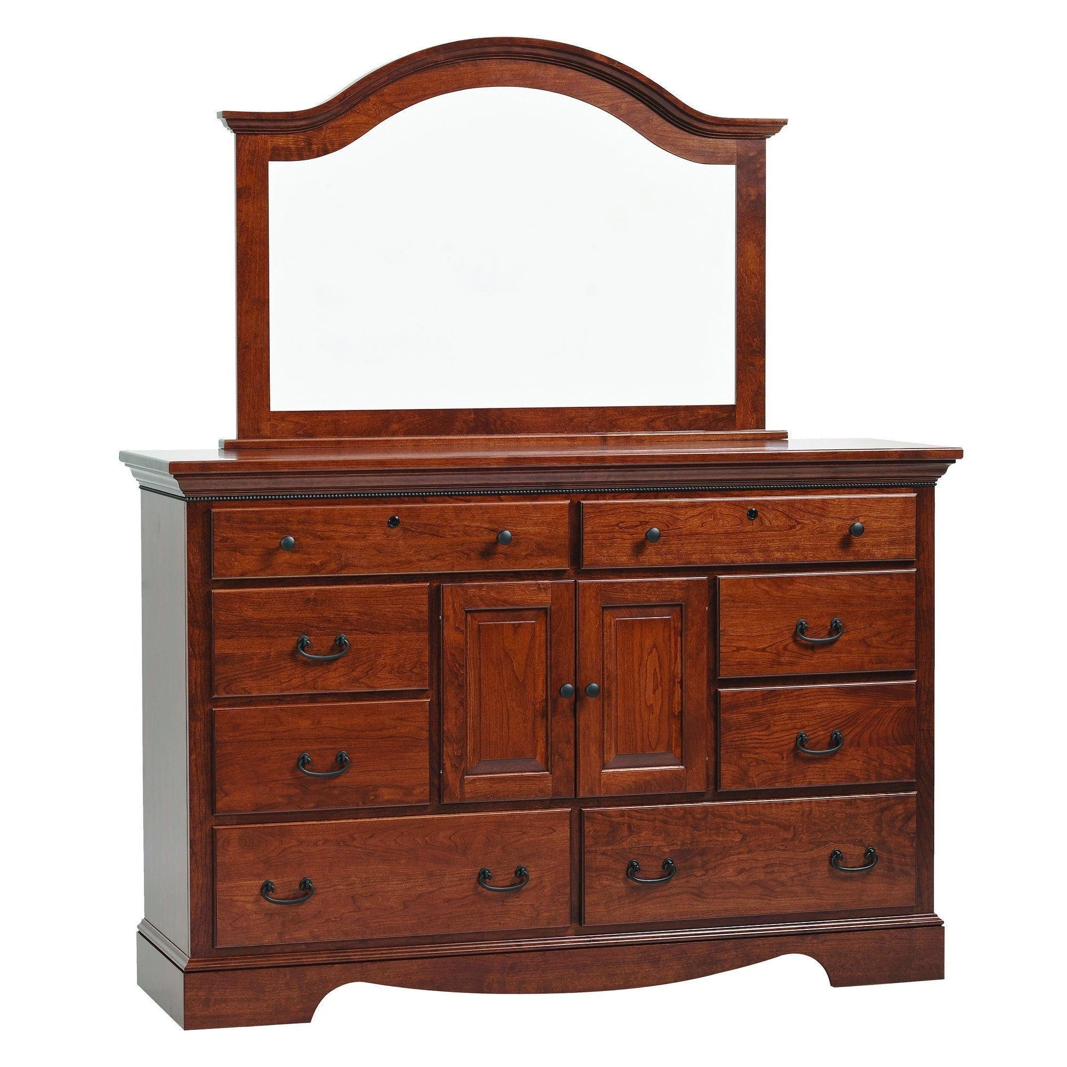 Amish Merlot Door Dresser
