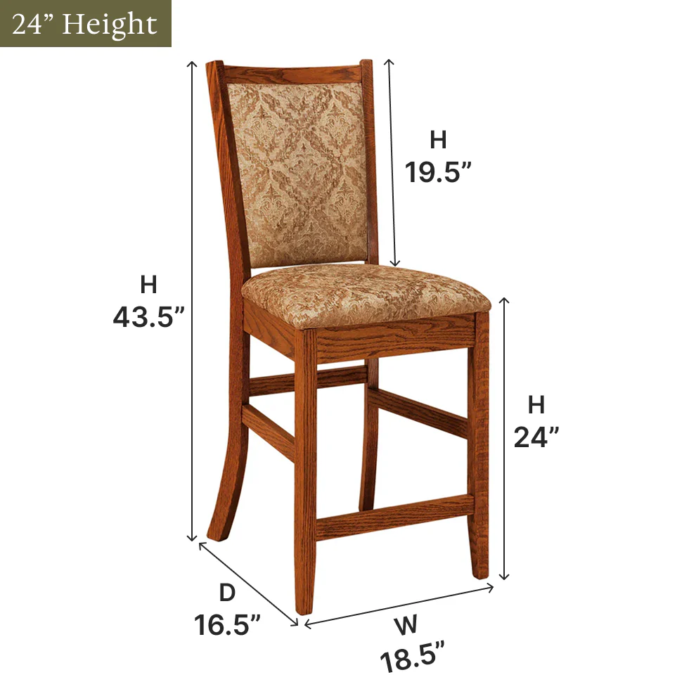 Amish Kalispel Bar Chair