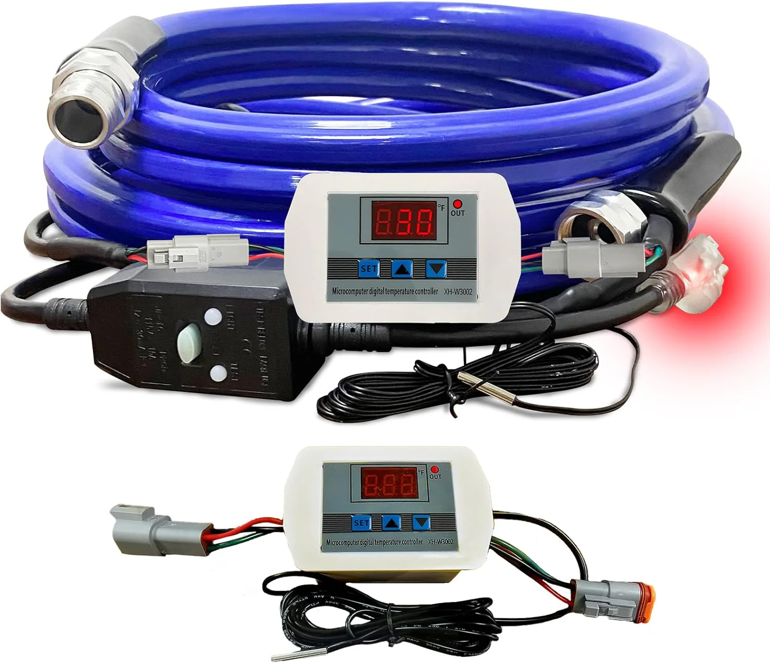 30FT Heated Water Hose for RV - Smart Thermostat, Upgraded for Winter Use to - 45℉