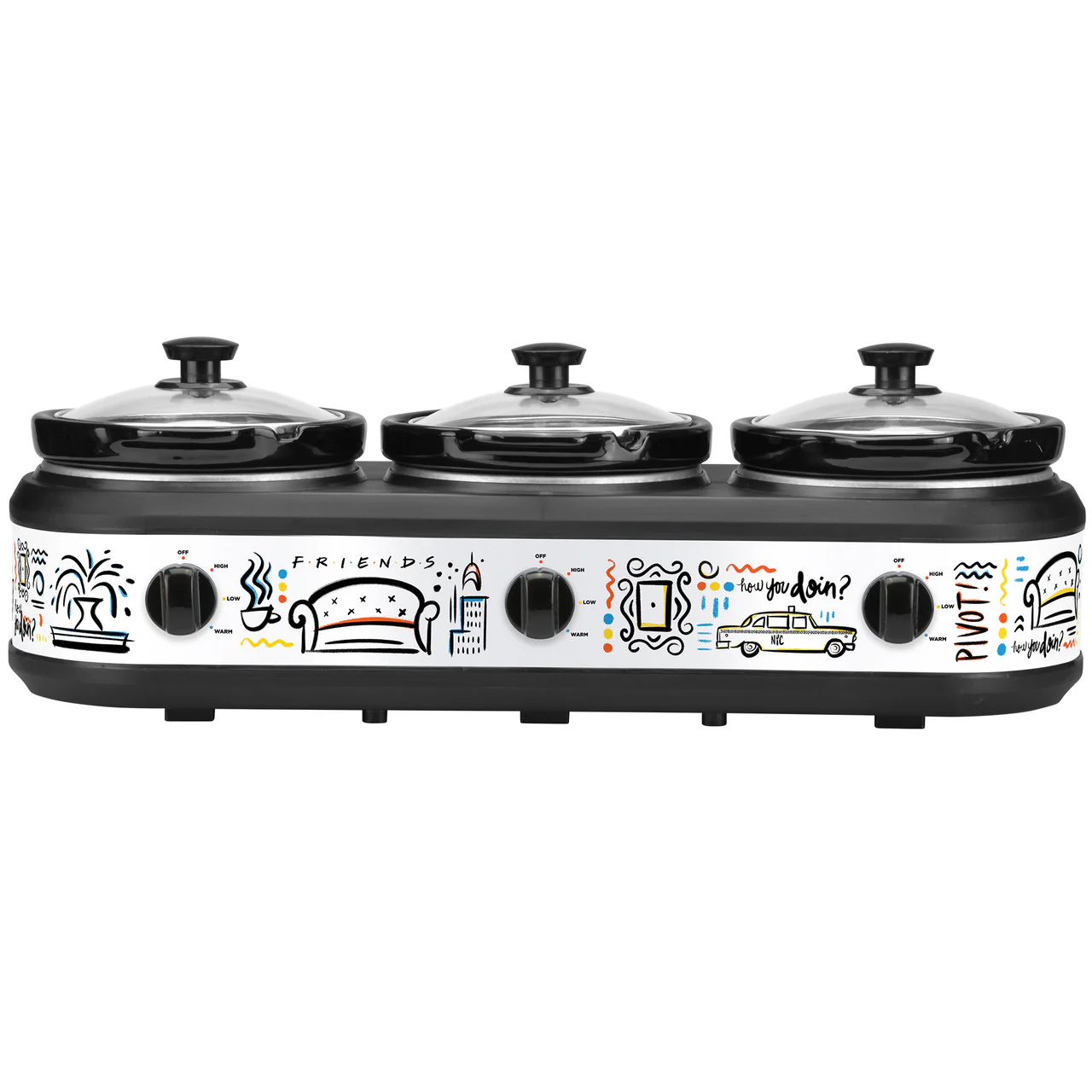 Triple Slow Cooker with Three 2陆 Quart Inserts
