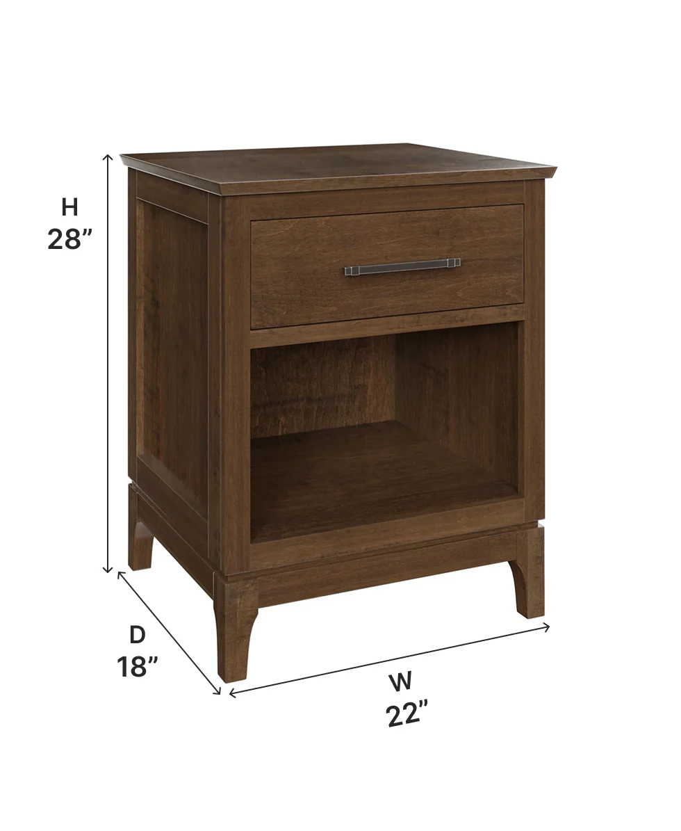 Amish Mill Creek One Drawer Nightstand