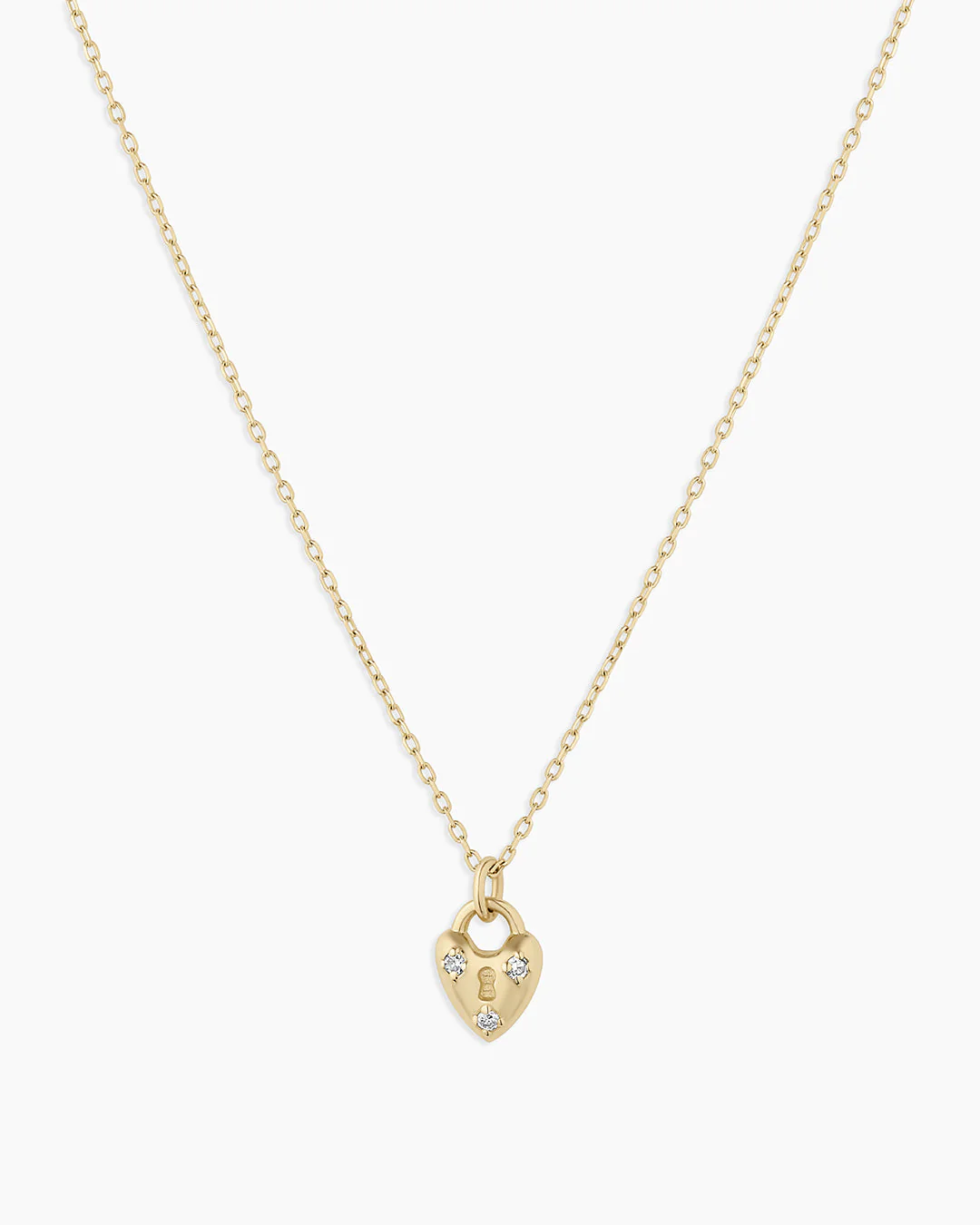 Diamond Bond Lock Necklace