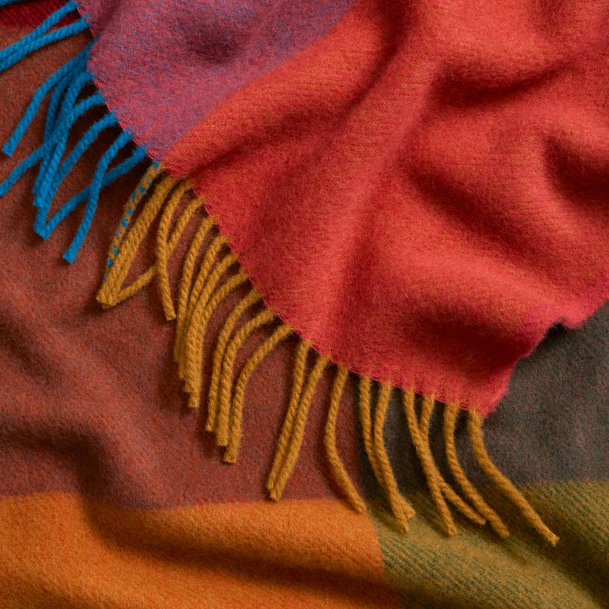 Colorfield Lambswool Throw Blanket