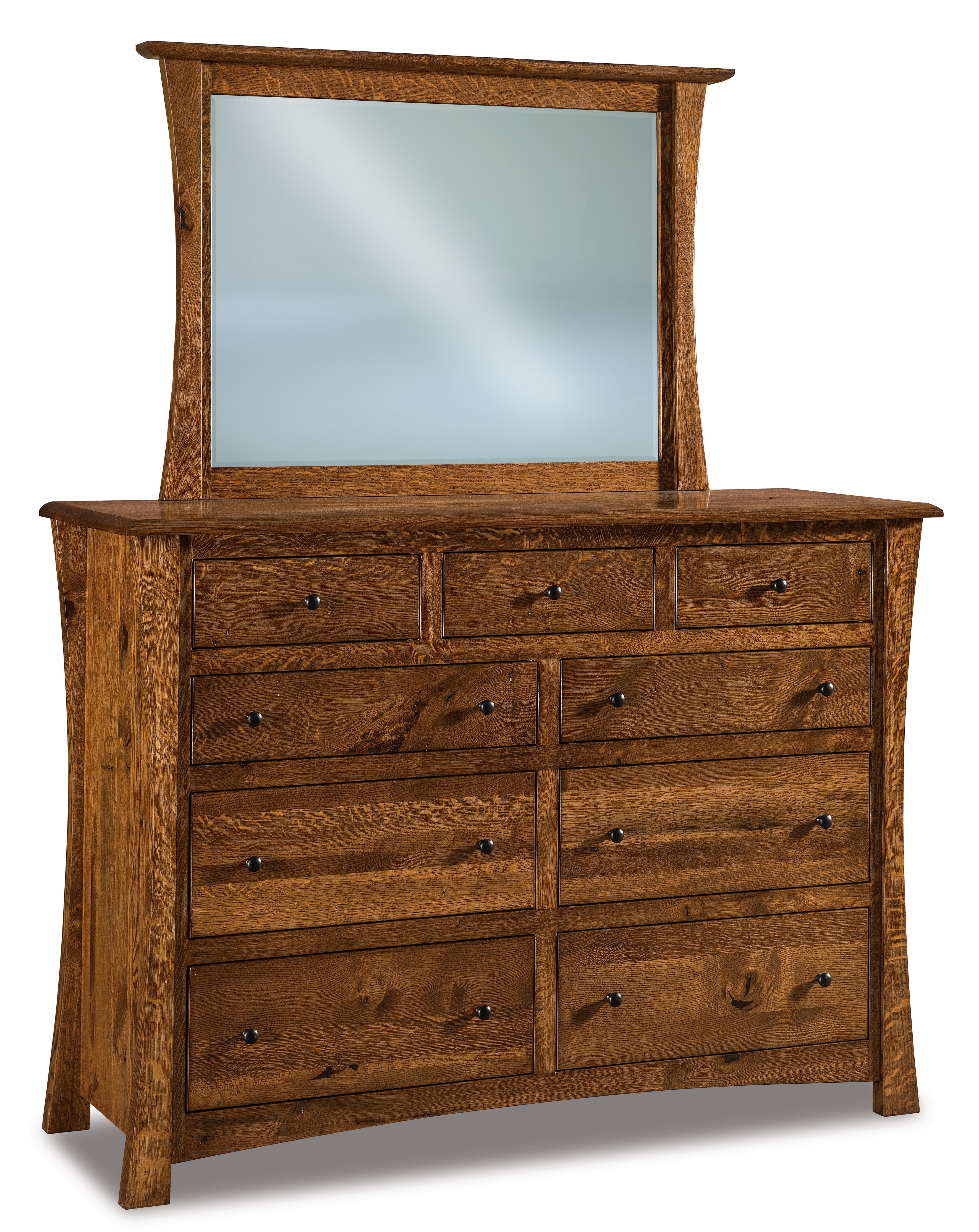 Amish Matison Nine Drawer Dresser