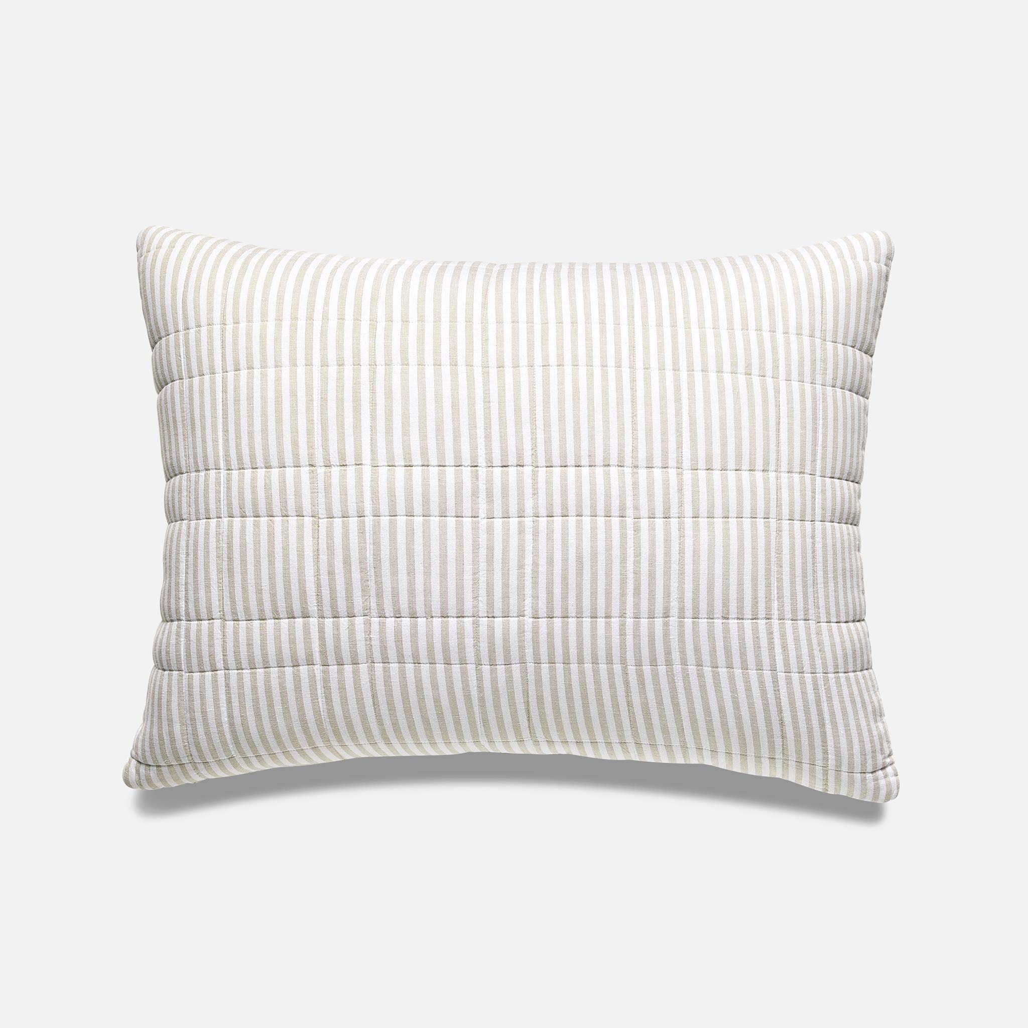 Washed European Linen Quilted Sham Set