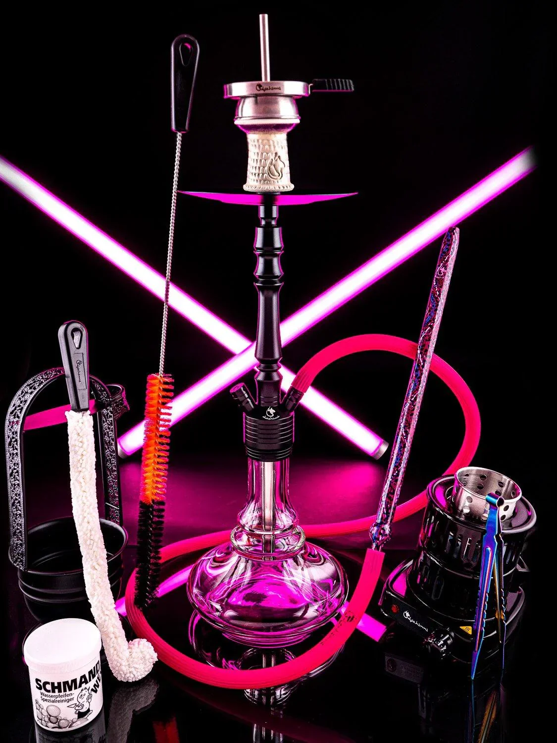 Dschinni Flex Camo Hookah Set Pink