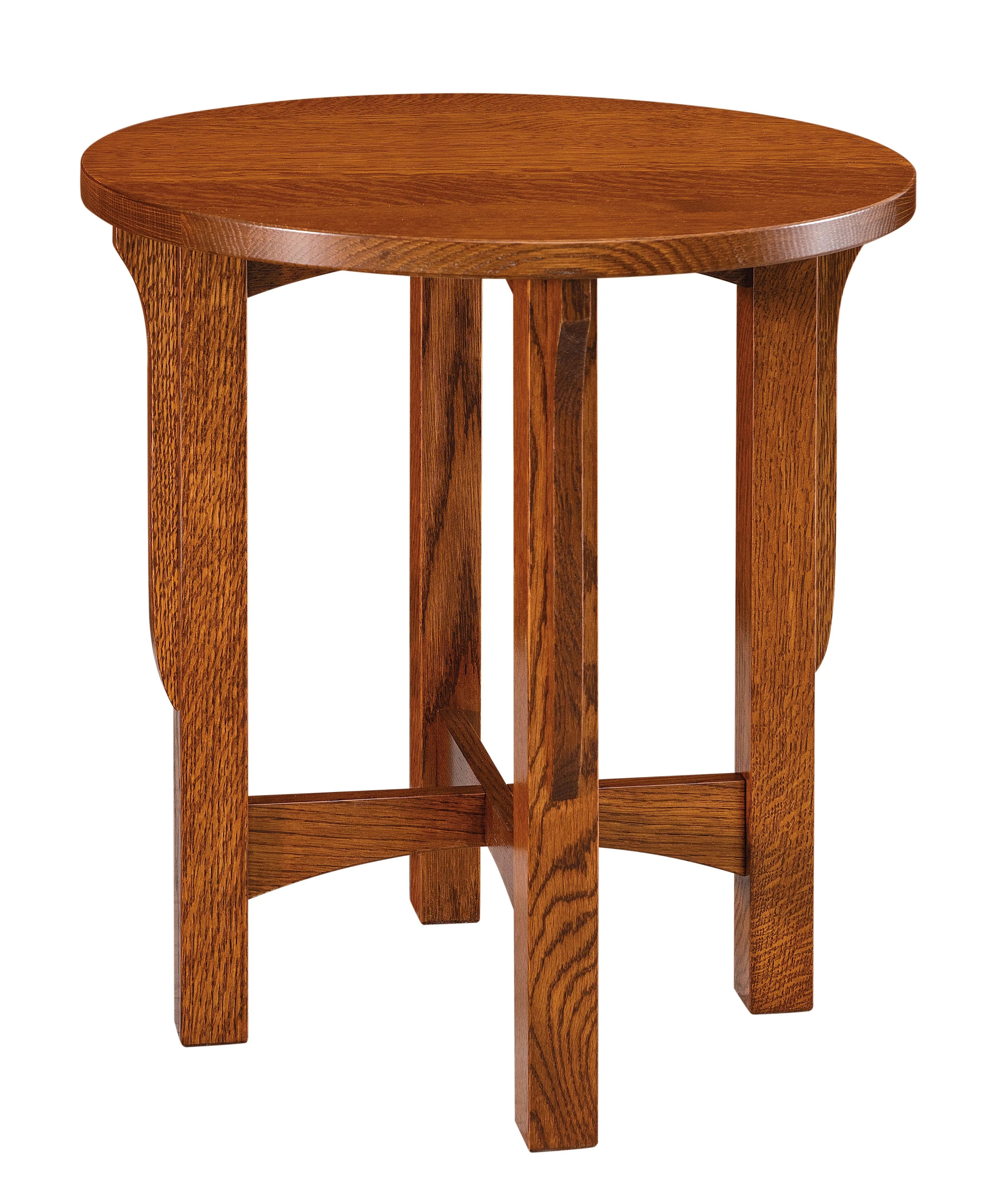 Amish Landmark Round End Table