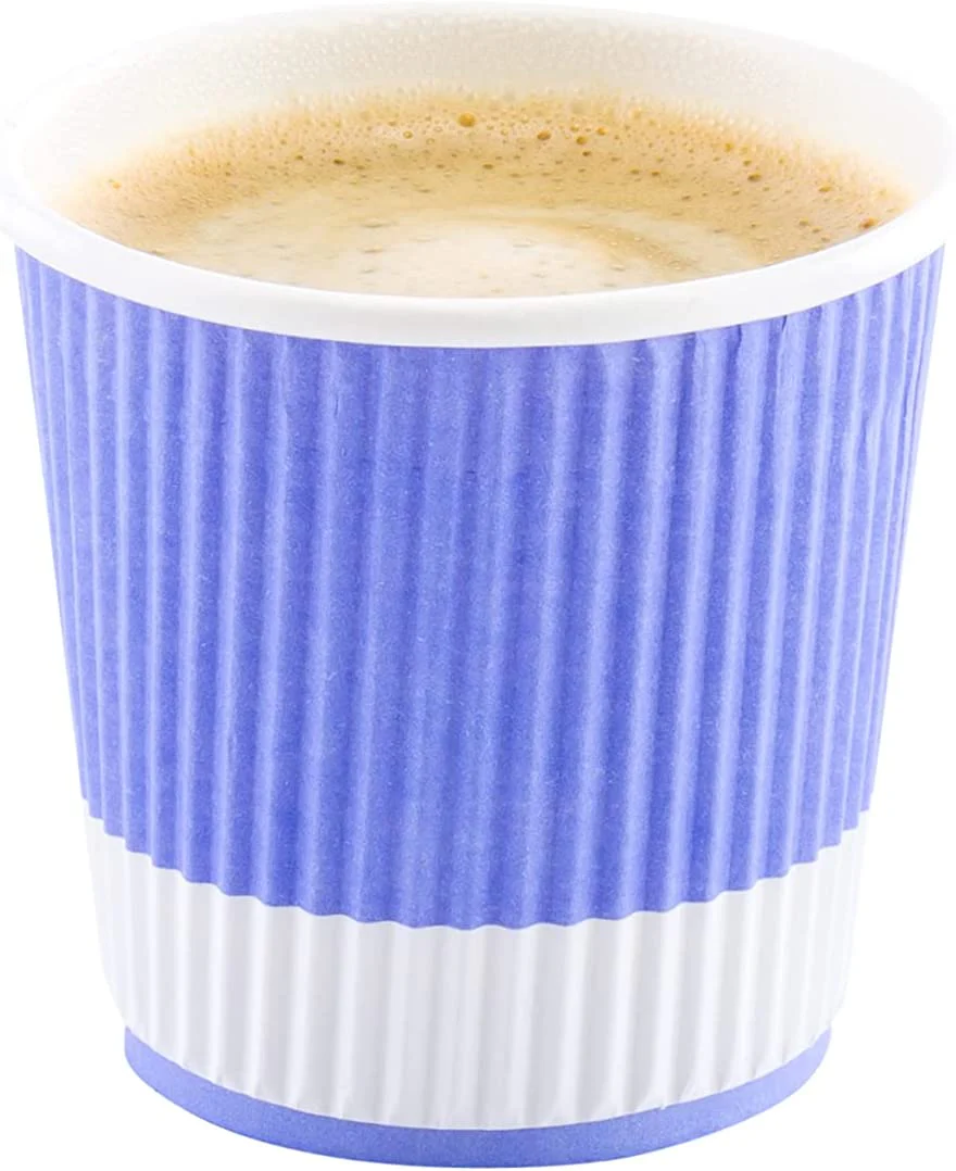 500-CT 4 oz Hot Beverage Cups Eco-Friendly Recyclable Paper - Insulated - Wholesale Takeout Coffee Cup
