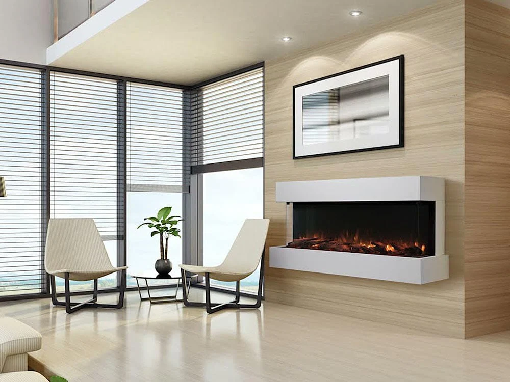SimpliFire 55-in Scion Trinity Linear Electric Fireplace Package