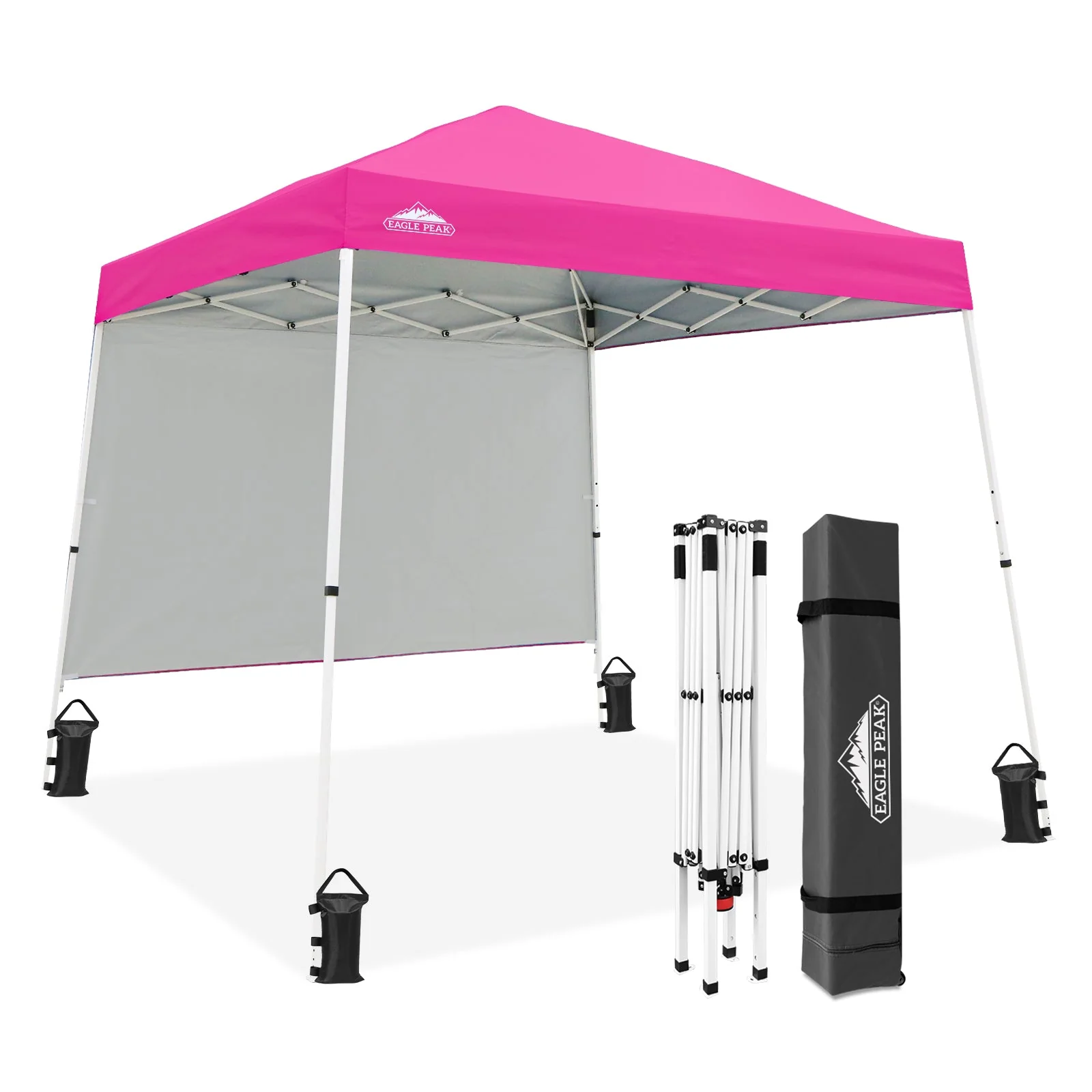 10x10 Pop Up Canopy Tent with Wall Panel, 10x10 Base 8x8 Top