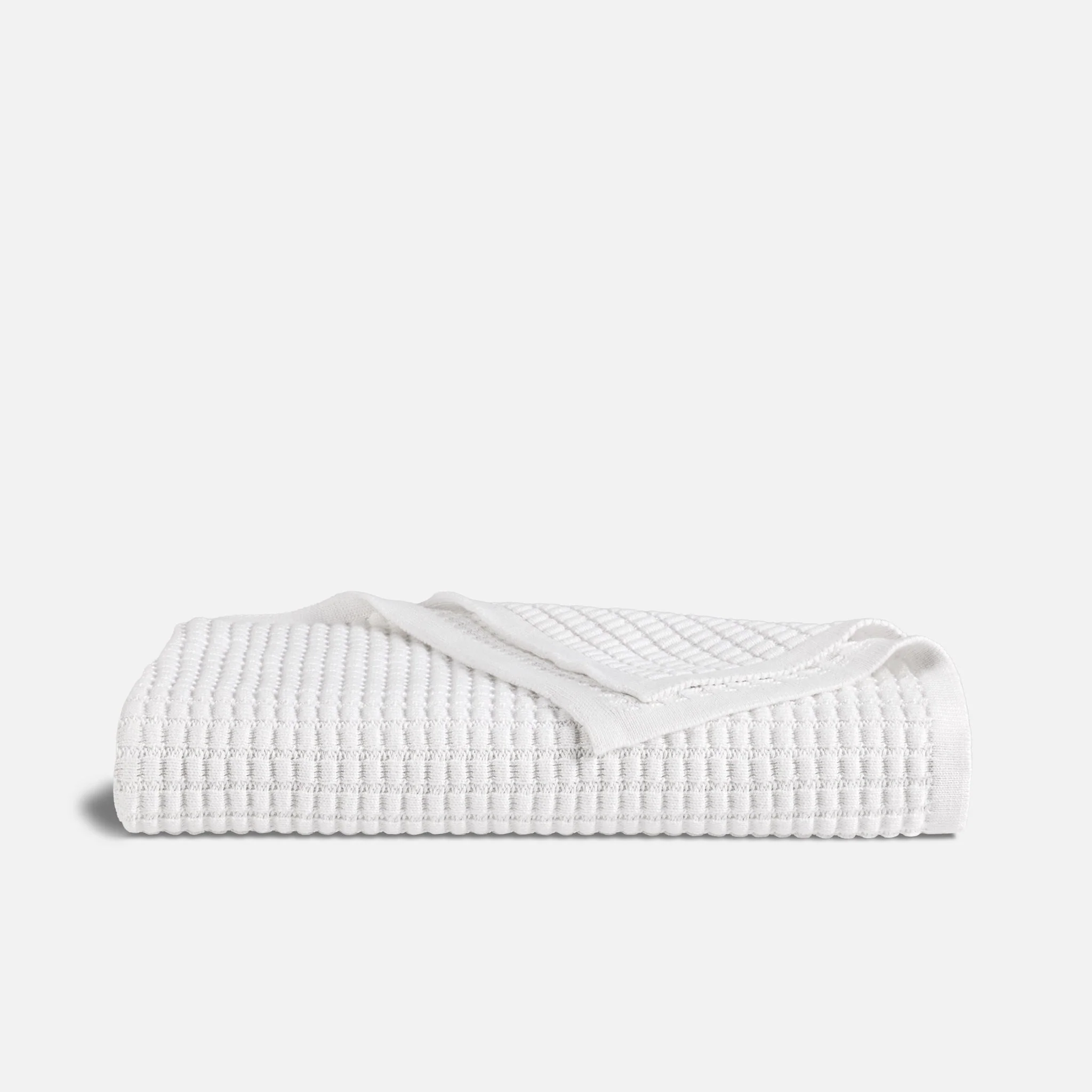 Grid Knit Cotton Throw Blanket - Last Call