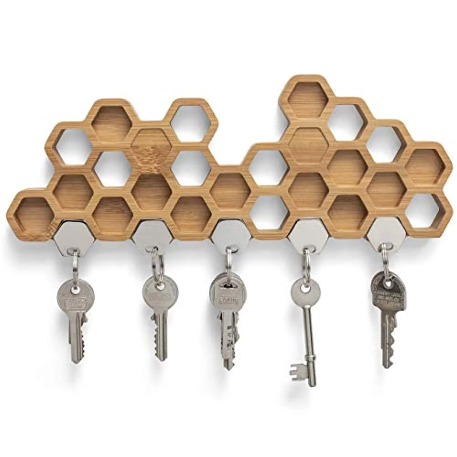 Magnetic Key Holder - Eco-friendly,  Hand Made from High-Quality, Sustainable Bamboo in UK