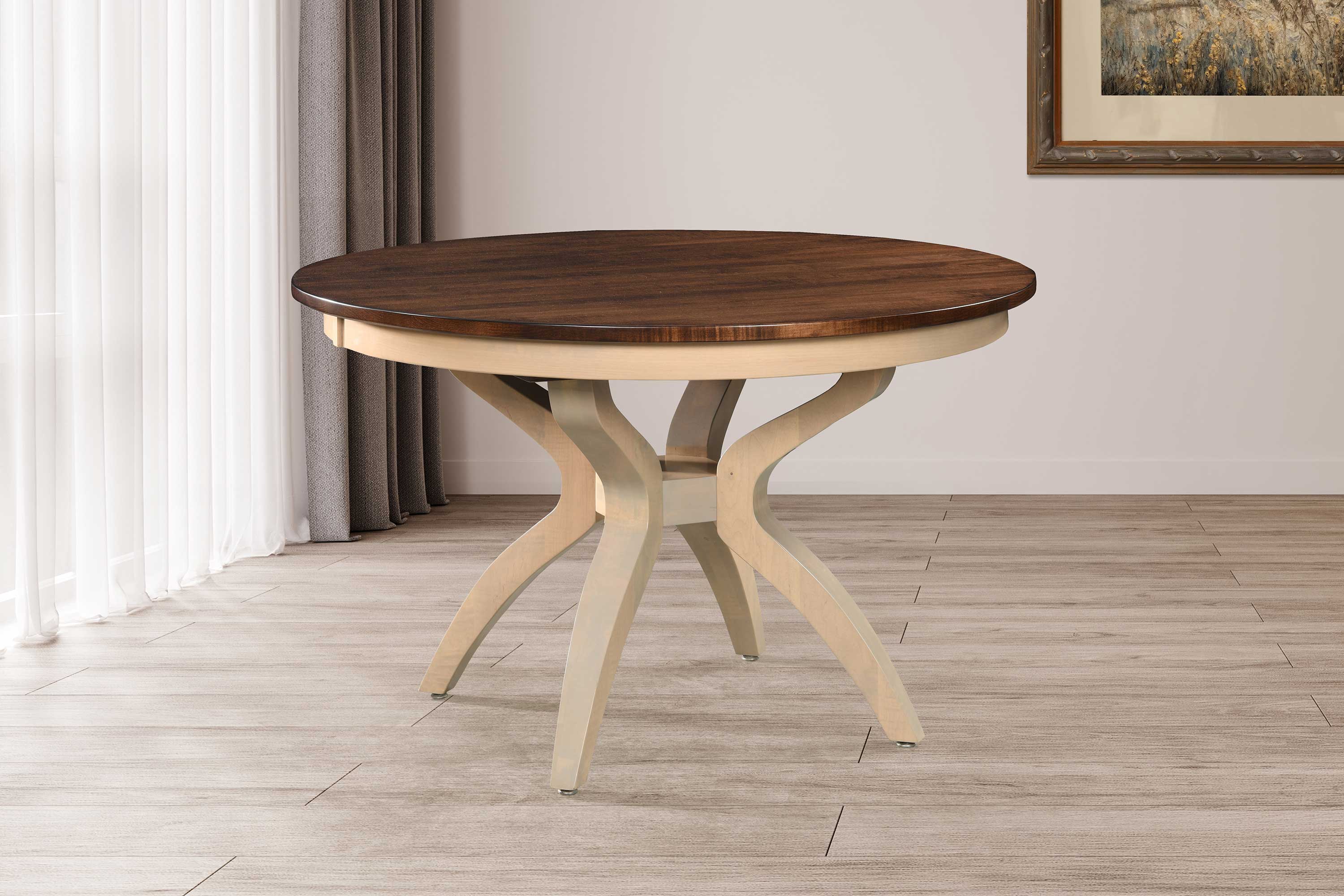 Amish Meggison Single Pedestal Table