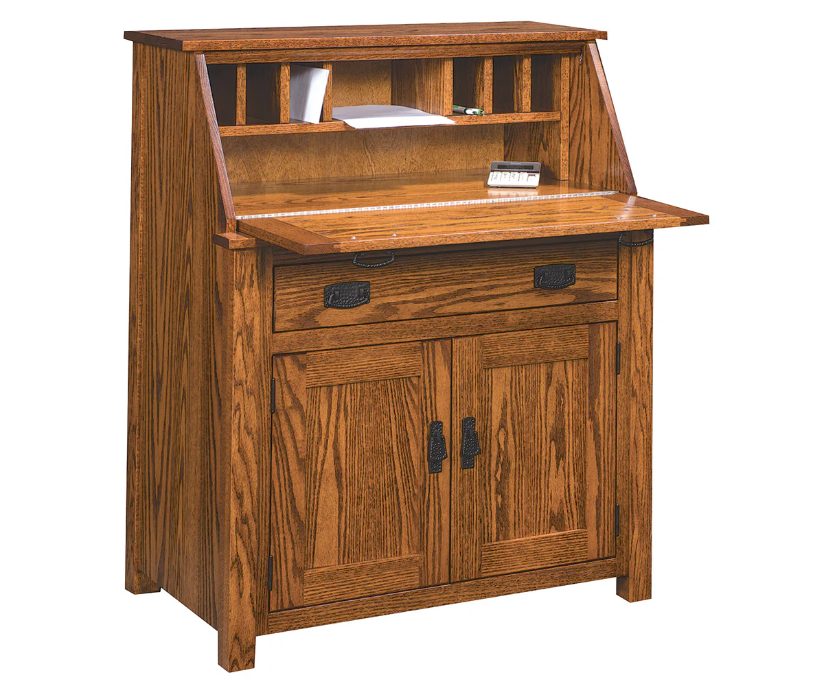 Amish Mission Secretary Desk