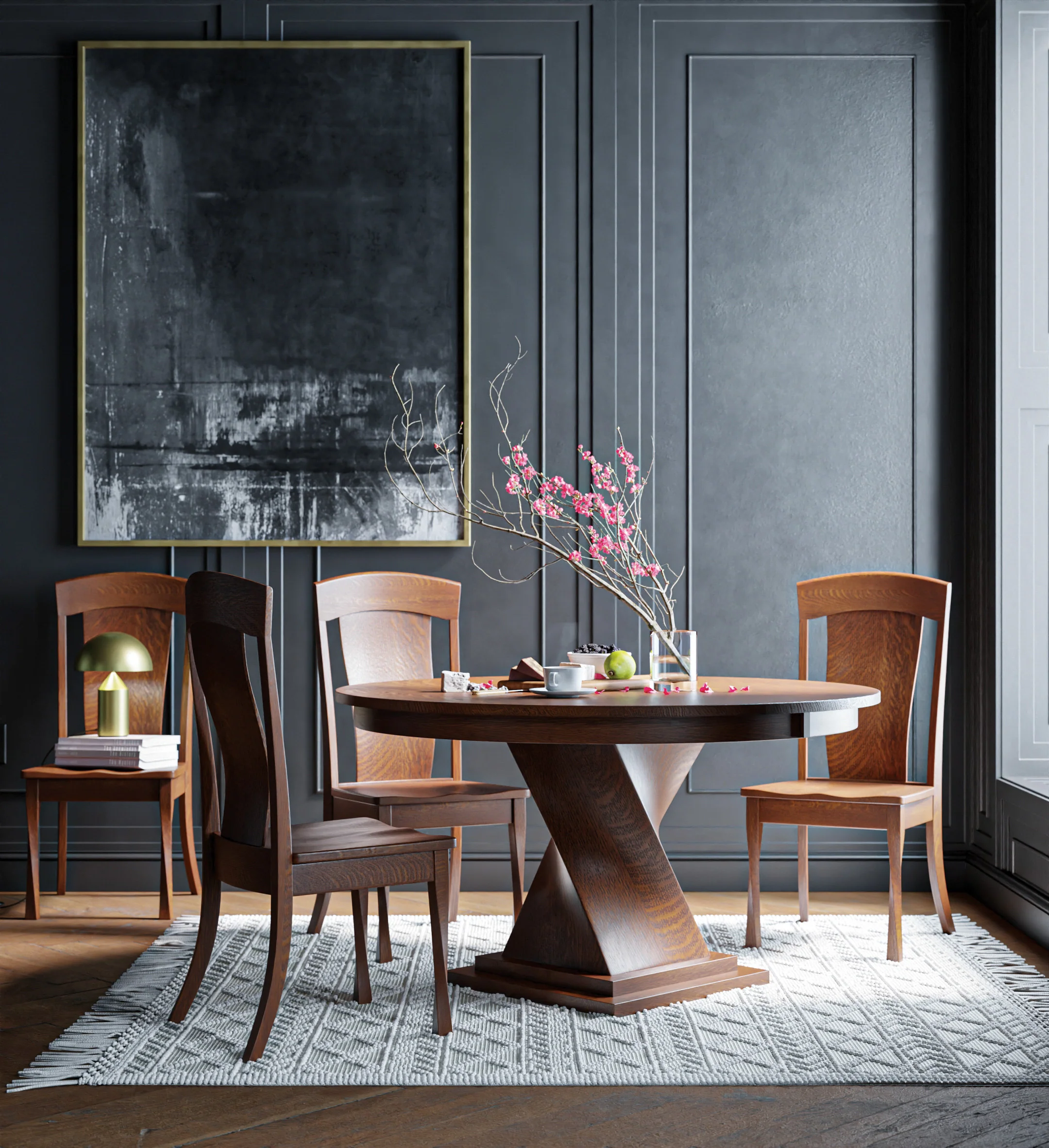 Amish Lexington Single Pedestal - Quick Ship