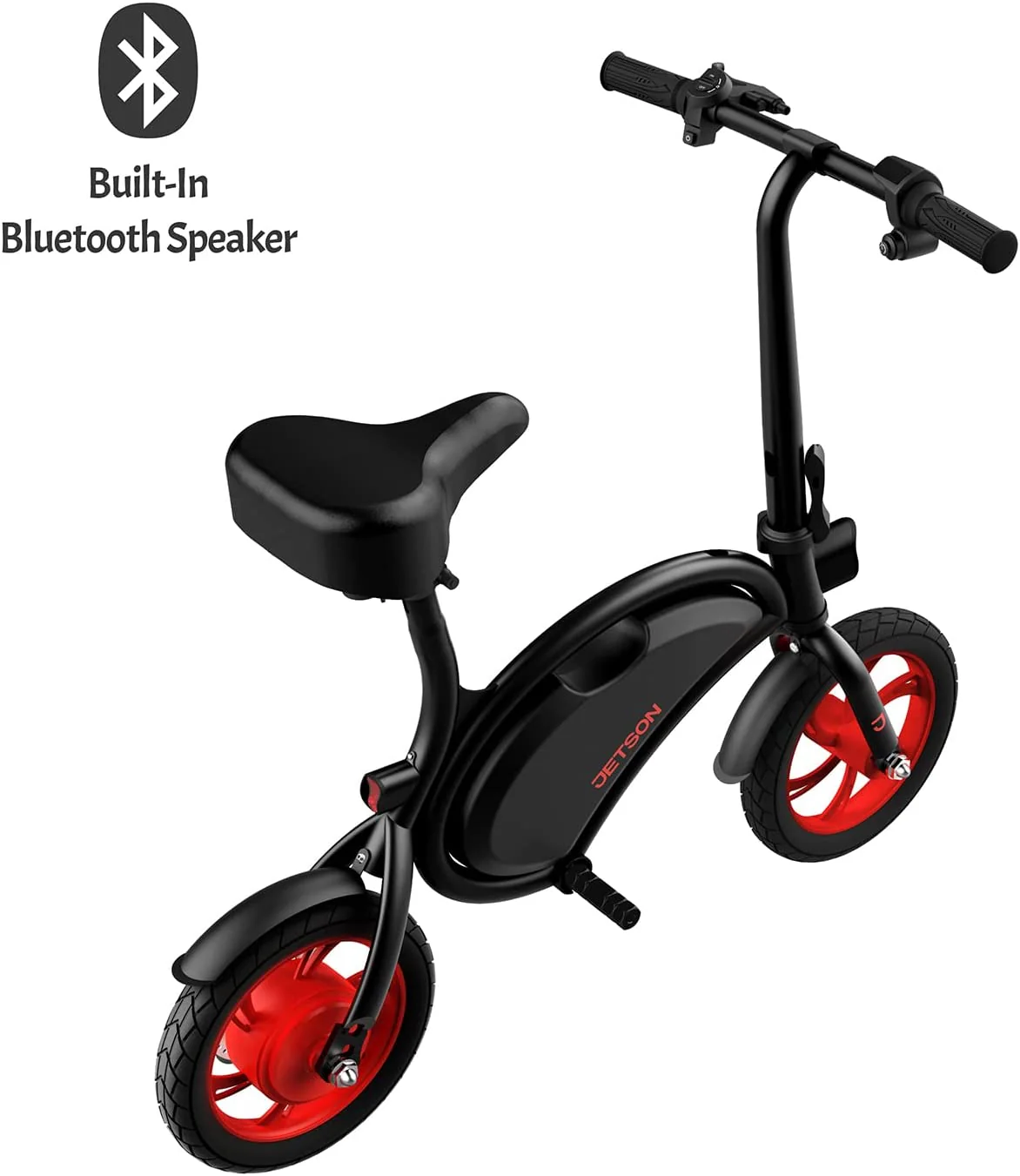 Folding Electric Ride On, Easy-Folding Built-In Carrying Handle, Lightweight Frame, LED Headlight, Rechargeable Battery, Ages 12+