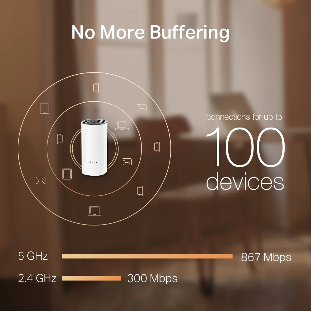 TP-Link Deco M4 (3-Pack, EU) 鈥?AC1200 Dual-Band Whole-Home Mesh Wi-Fi System