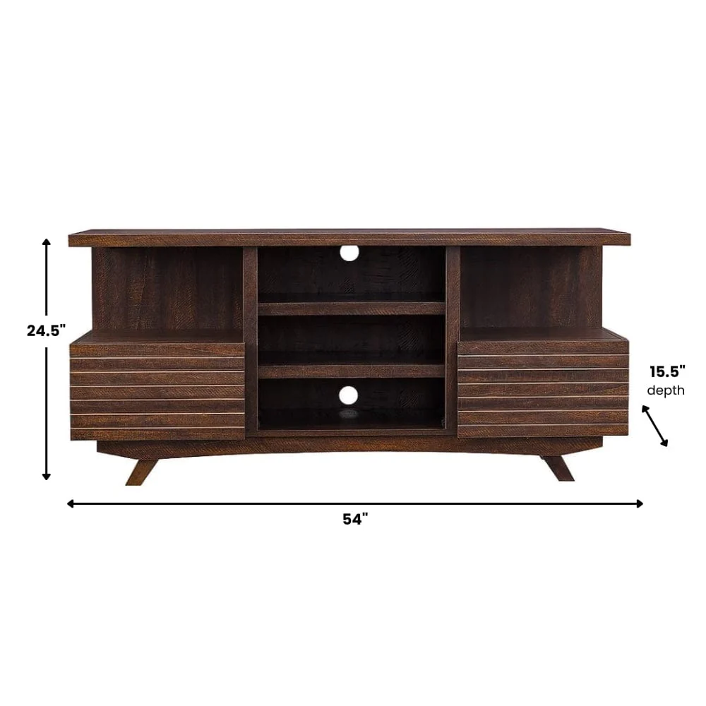 SoHo Media Console in Mahogany