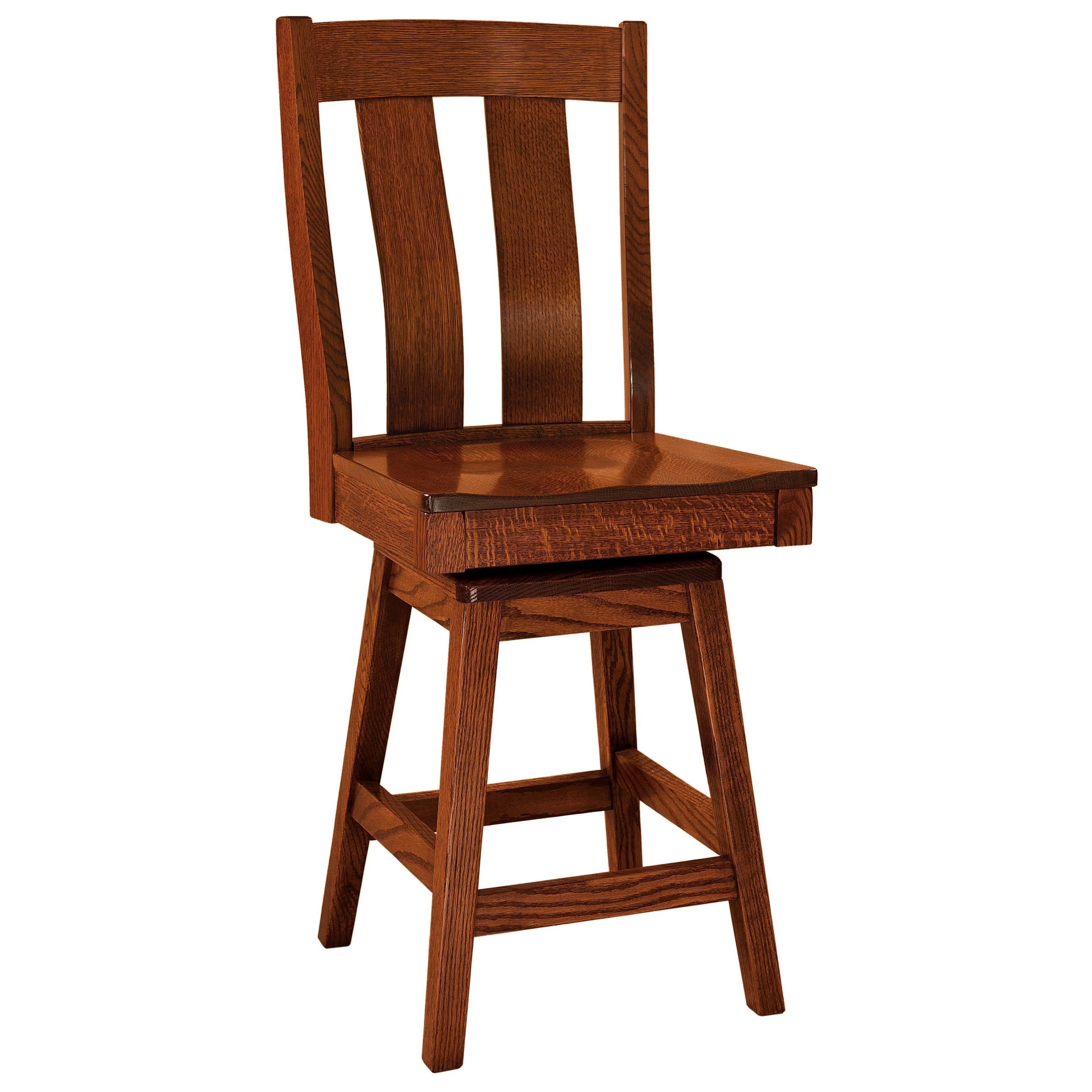 Amish Laurie Swivel Bar Chair