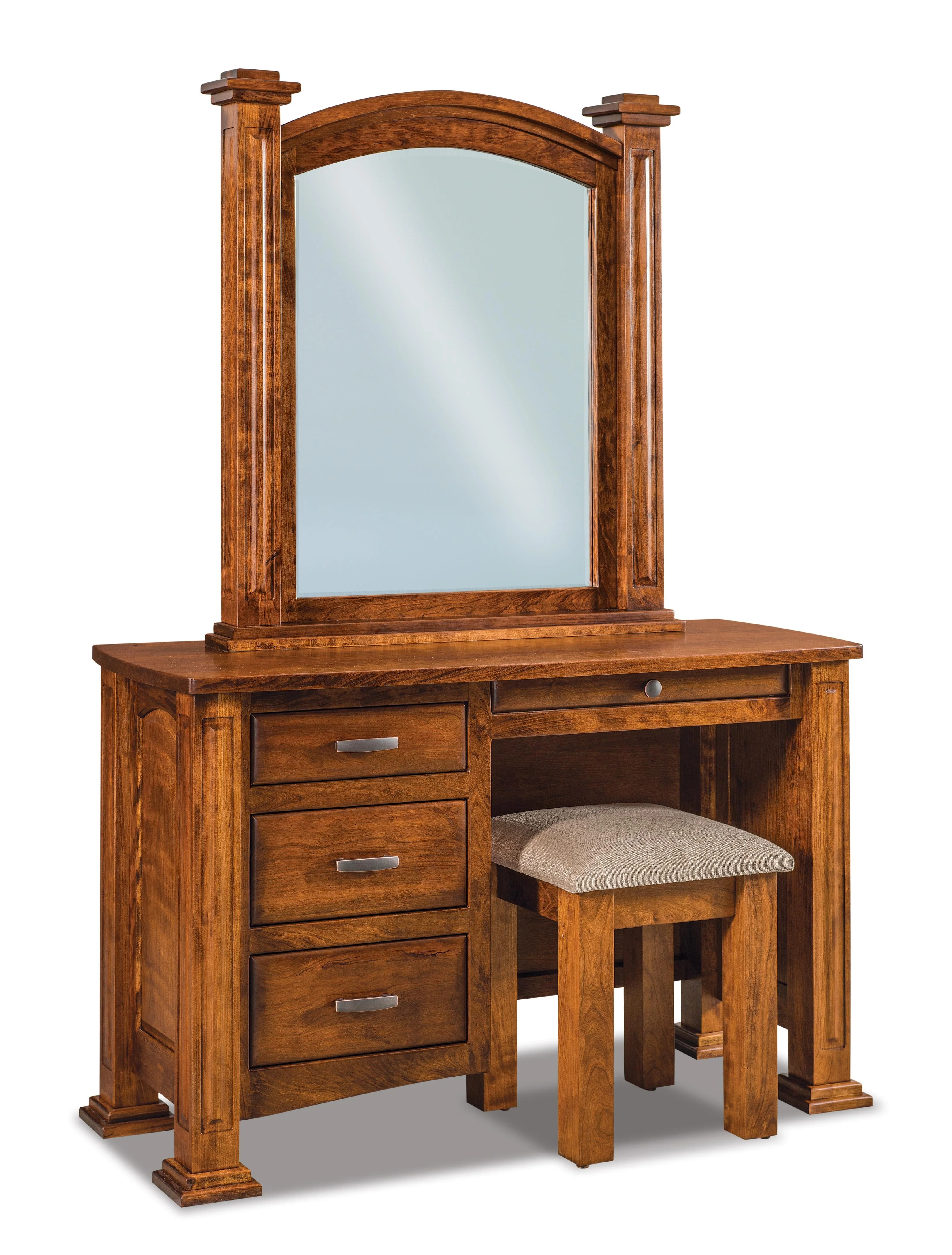 Amish Lexington Four Drawer Vanity Dresser