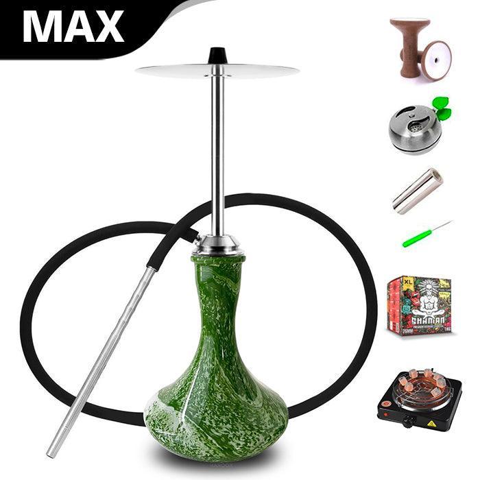 Aeon Vyro Versa Steel Shisha with Vessel Glass Base
