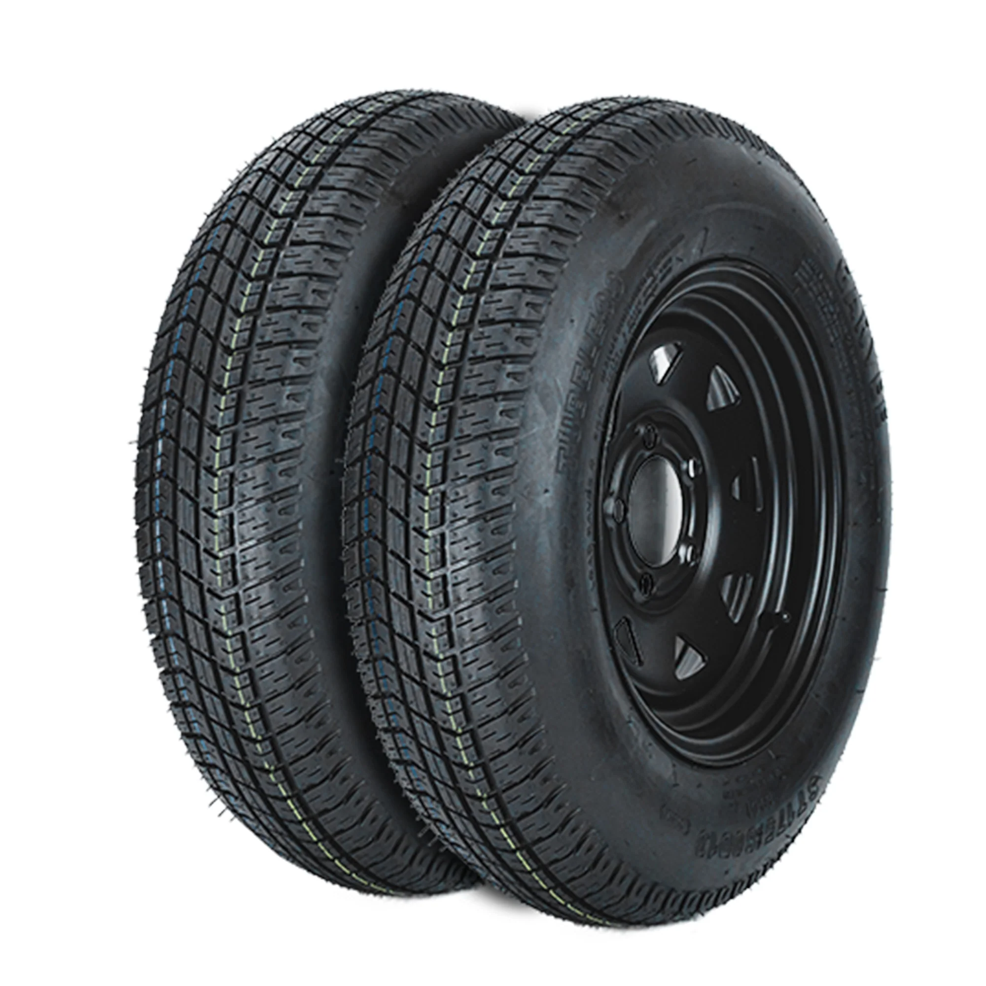 Garvee 2-Pack ST175/80D13 Trailer Tires on 13