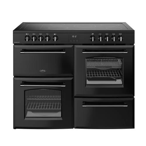 Belling Farmhouse 110cm Black Electric Rangecooker | FH110EBLK