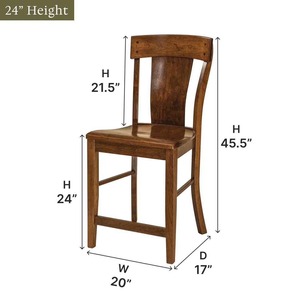 Amish Lacombe Bar Chair