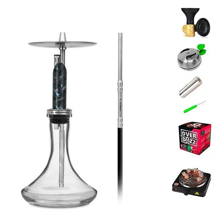 El Bomber Shisha With Base - Machine