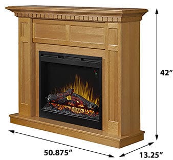 Wilson Electric Fireplace Mantel Package in Rift Oak