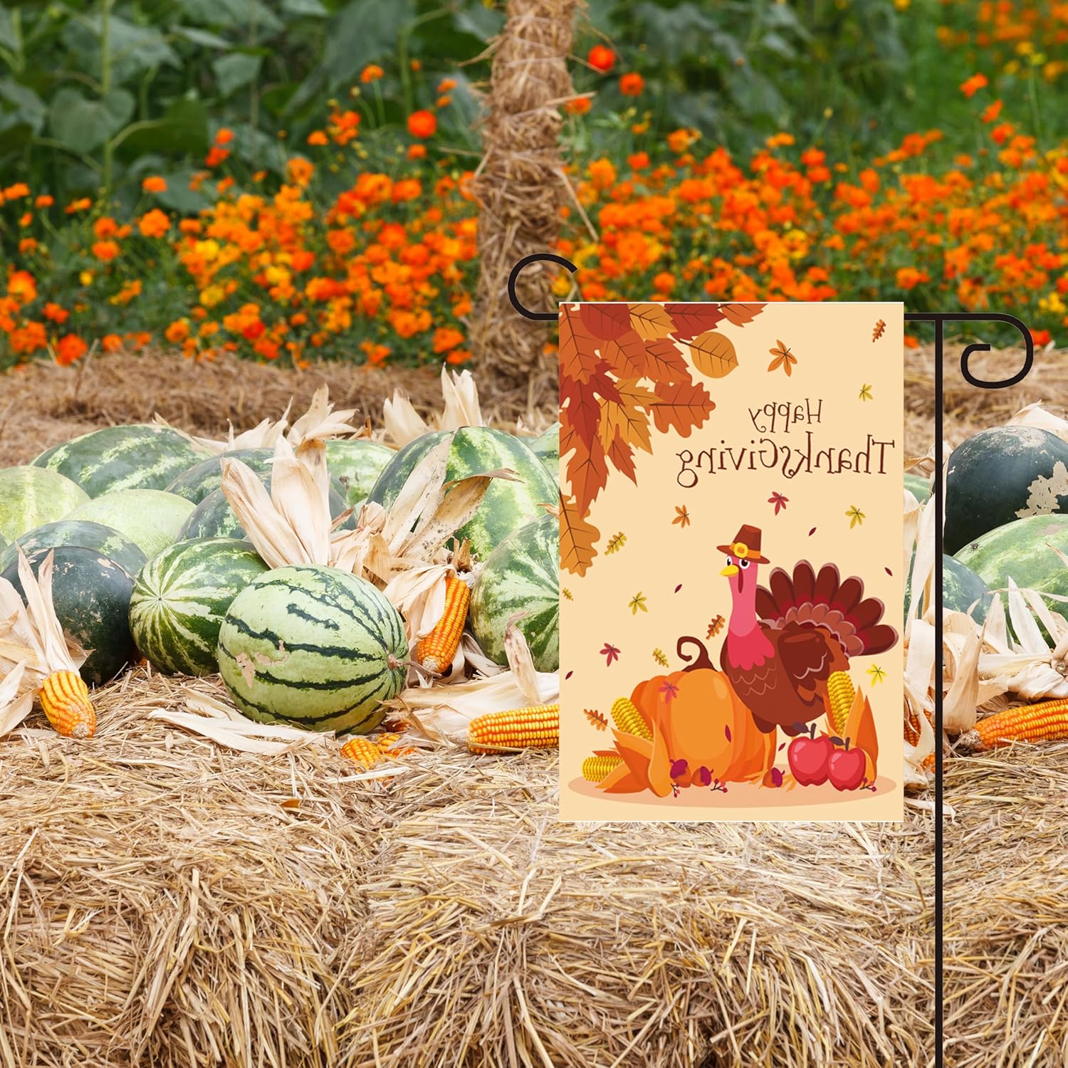 Halloween Garden Flag 12x18 Inch, Vertical Double Sided, 6Pcs