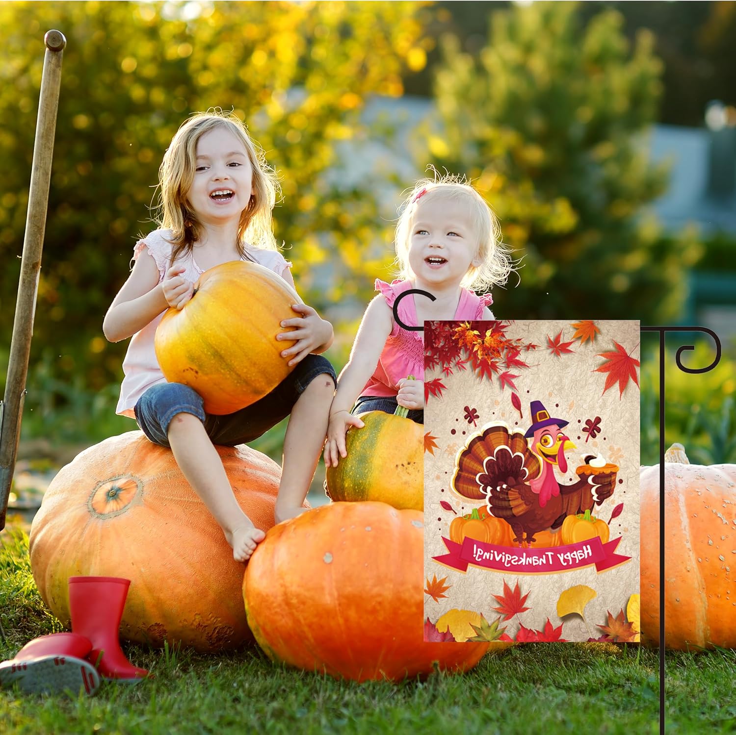 Halloween Garden Flag 12x18 Inch, Vertical Double Sided, 6Pcs