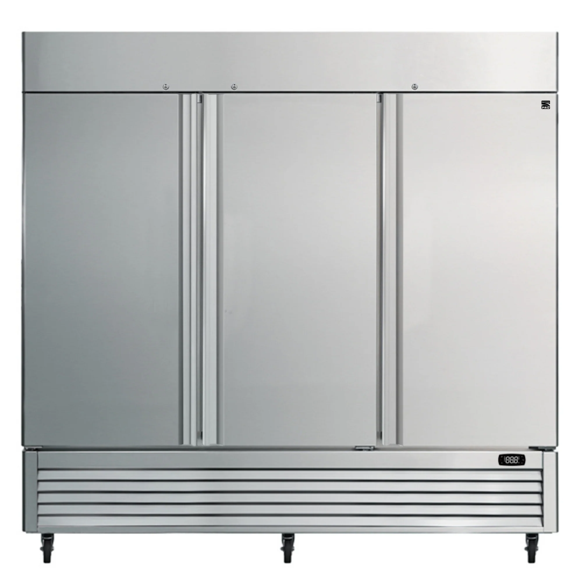 Kenmore Pro 72 Cu. Ft. Auto Defrost Commercial Reach-in 3-Door Convertible Freezer/Refrigerator in Stainless Steel