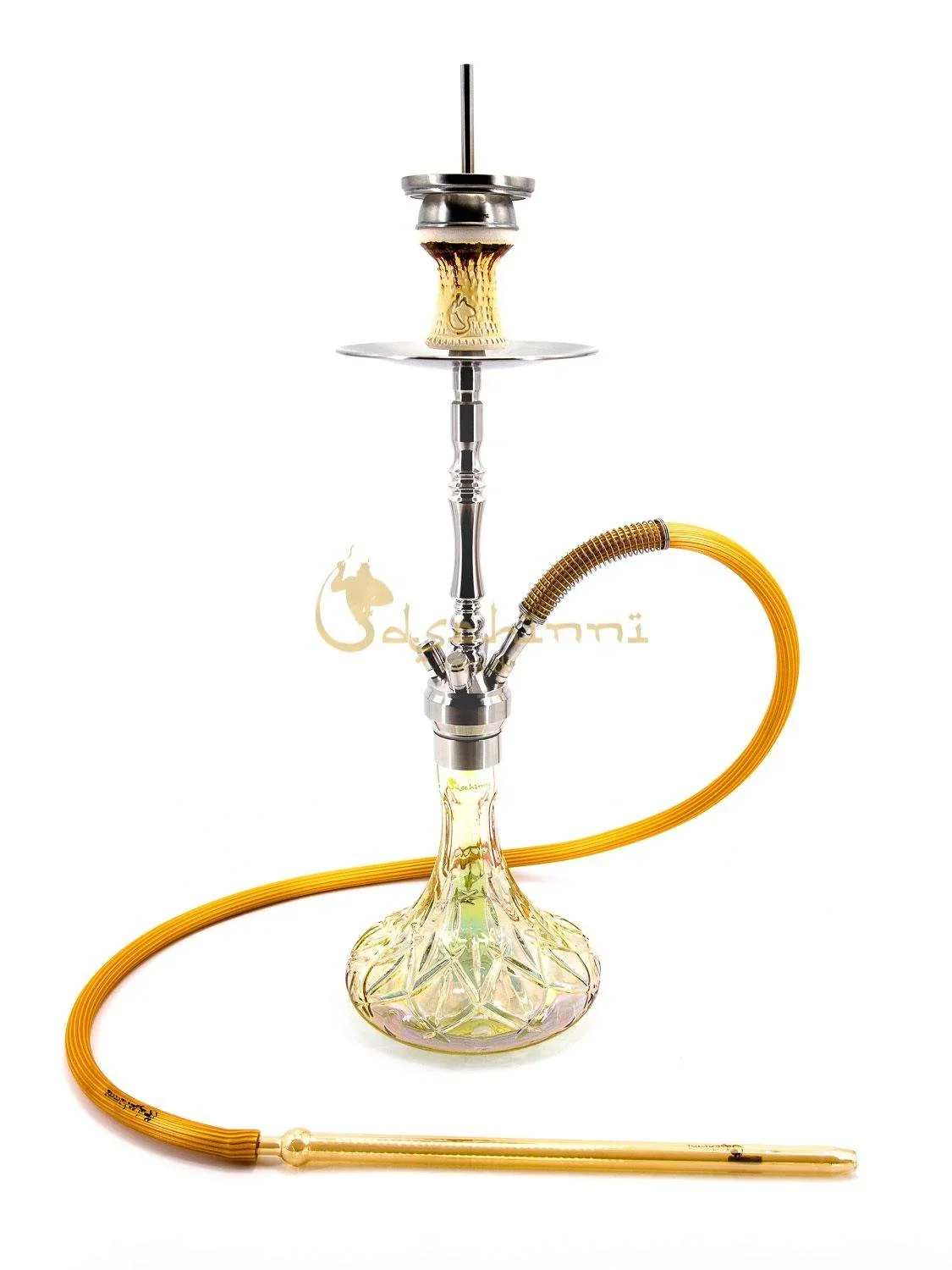 Dschinni Mio Phantom Chrome Hookah Set